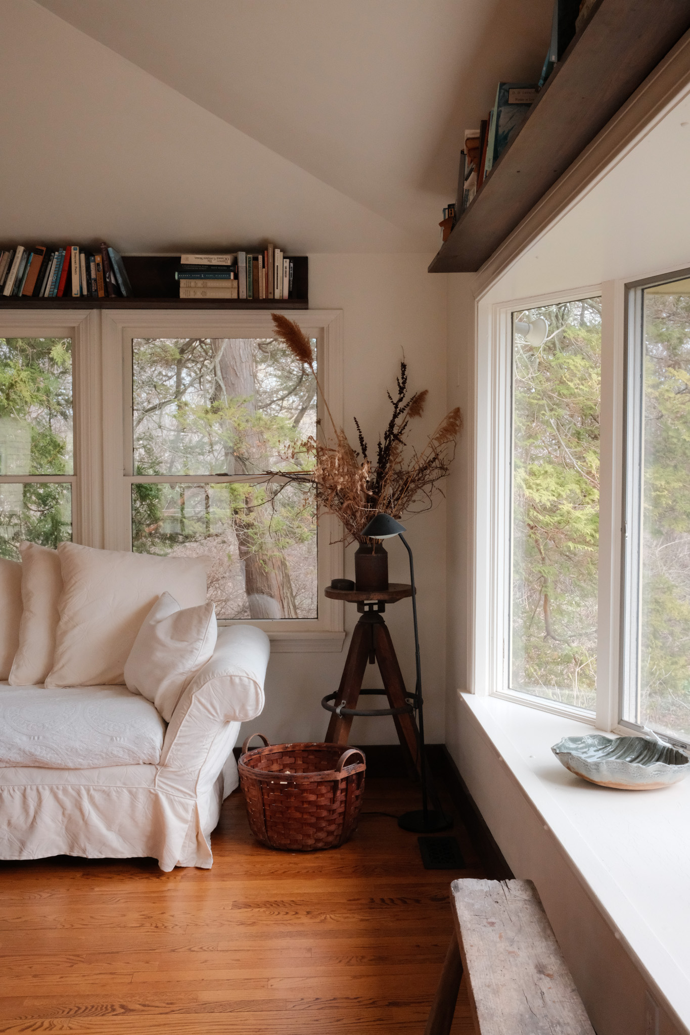 Living room detail with window seat