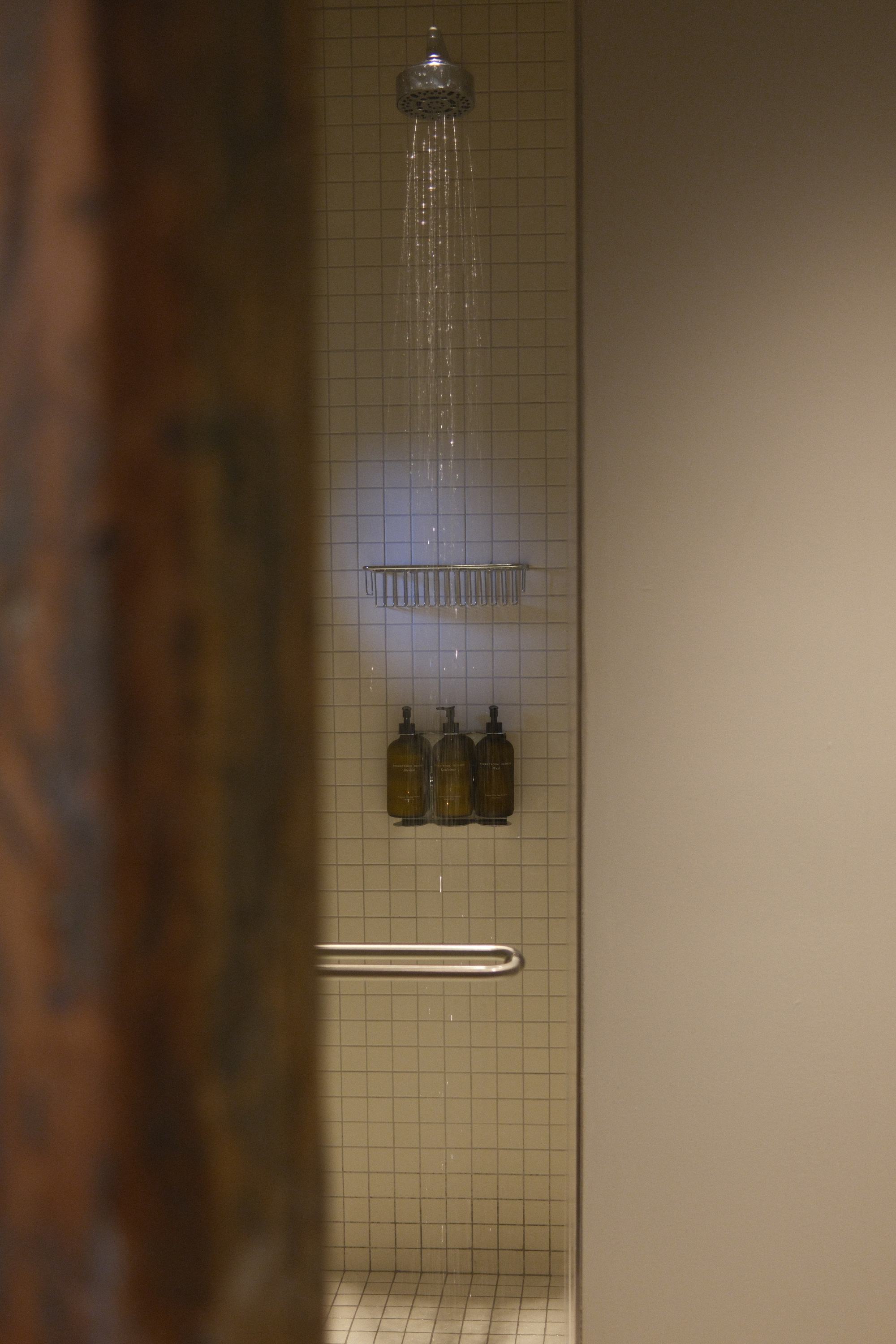 Shower running