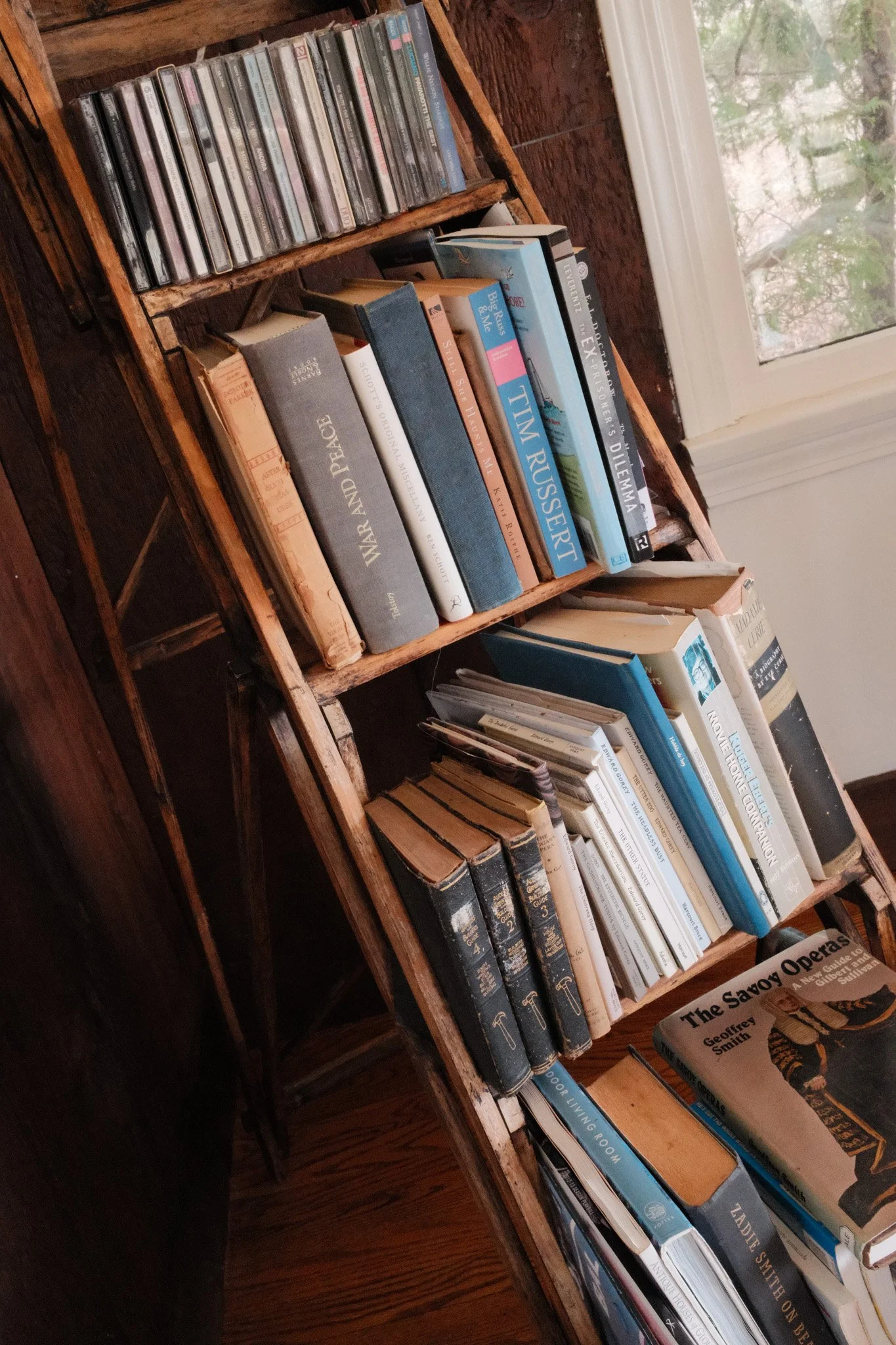 Living room book shelf
