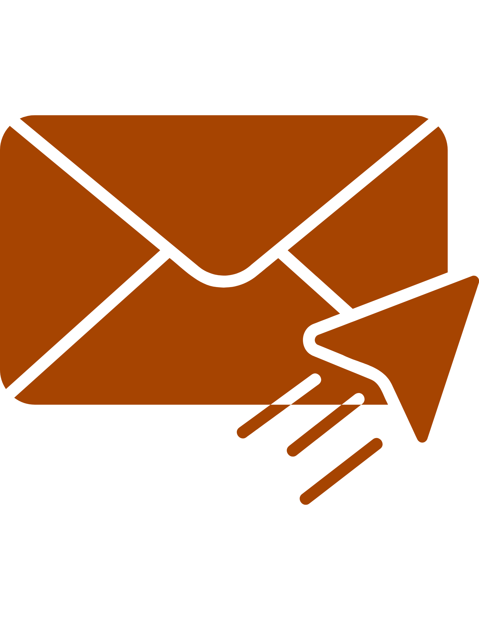 An icon illustrating a piece of mail and an arrow in the right hand corner suggested to send us an email.