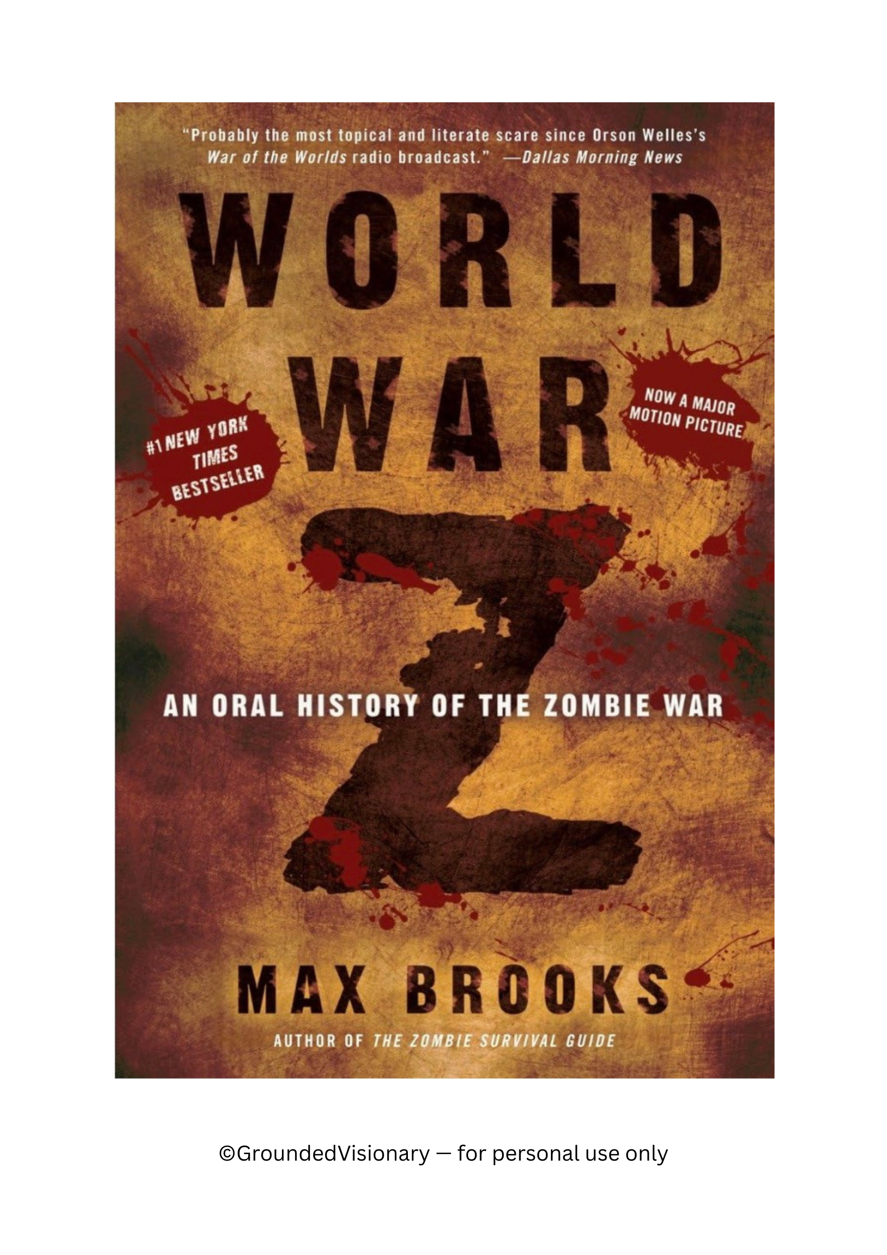 World War Z by Max Brooks discussion guide for book clubs, classrooms, and literary fiction readers