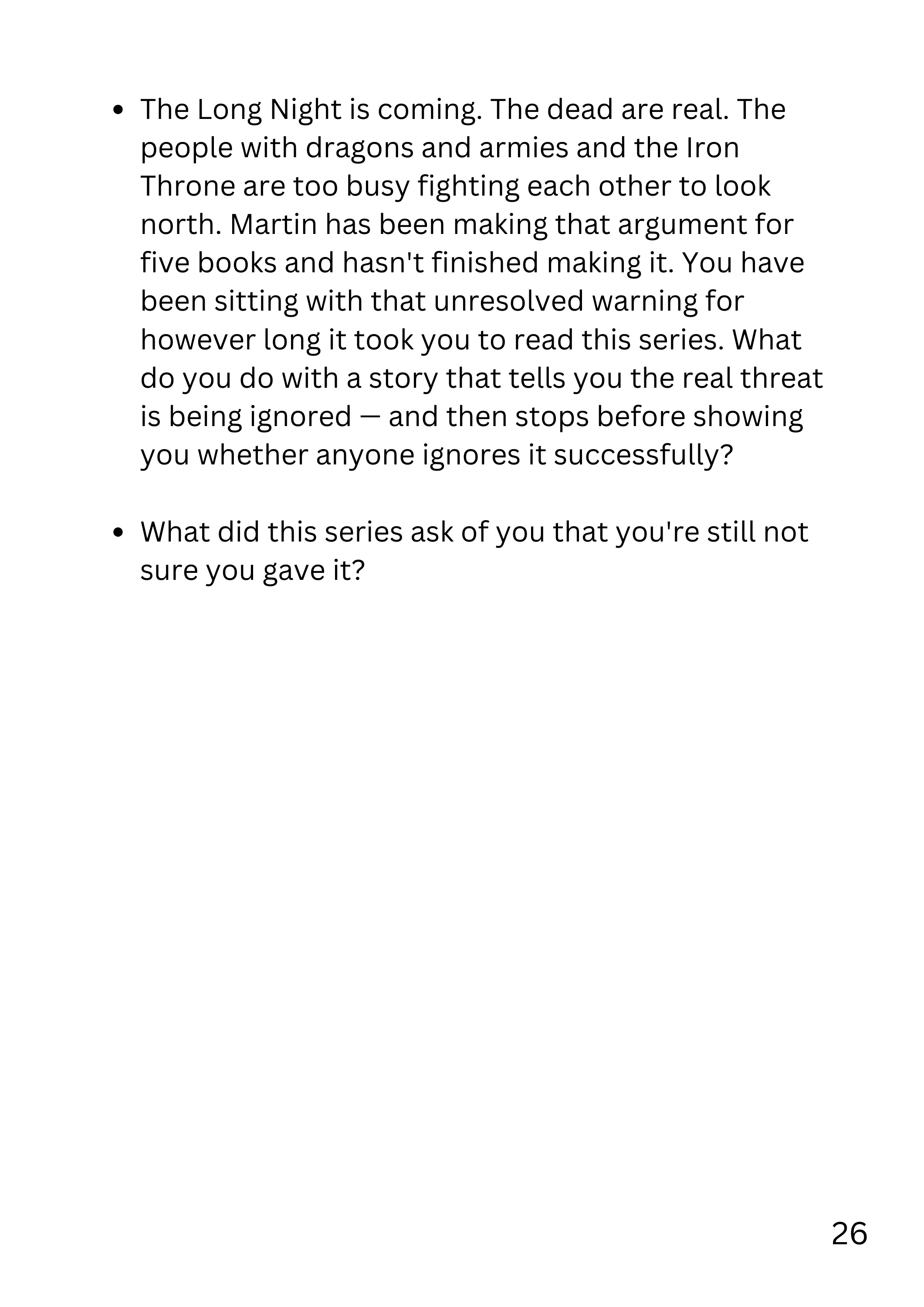 A Song of Ice and Fire Complete Series Discussion Bundle by George RR Martin discussion guide for book clubs, classrooms, and literary fiction readers