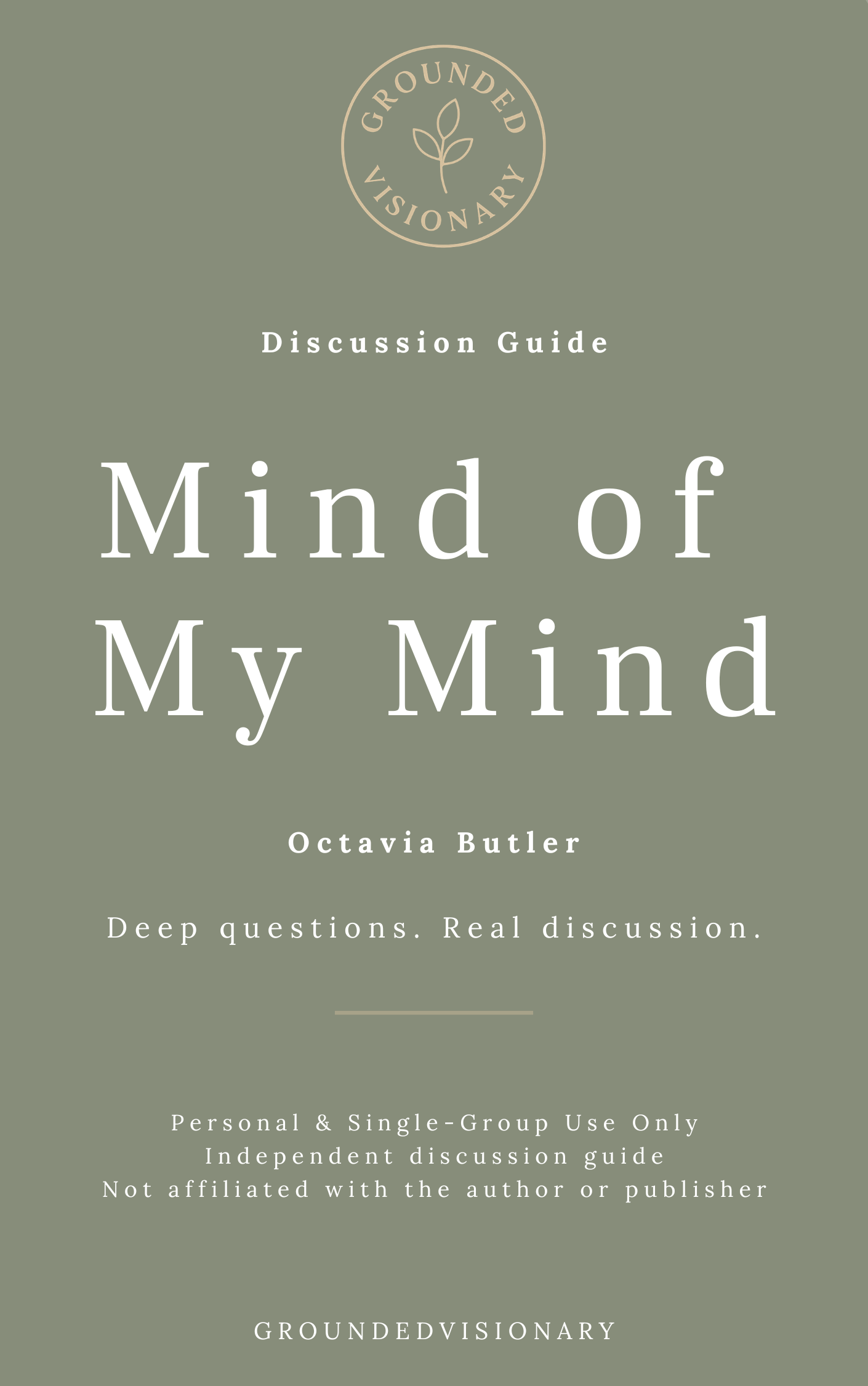 Mind of My Mind - Octavia E. Butler Discussion Guide