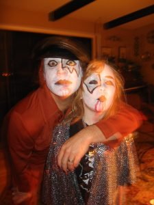 Halloween 2008. The author (L) dressed as his son (R), Bellingham