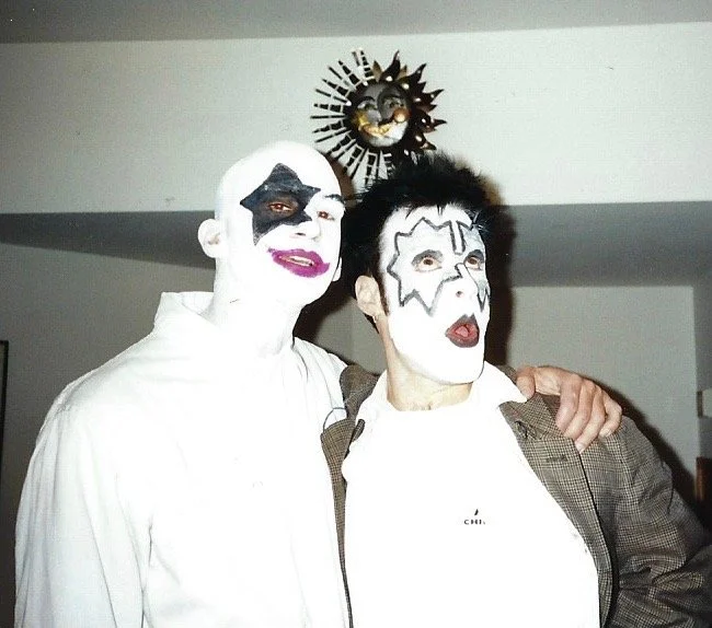 Halloween 1994, Seattle. L-R: Dare Bulmonk and the author