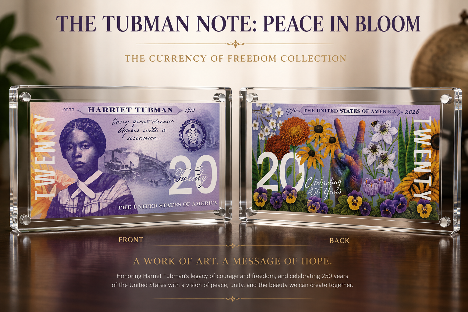 The Tubman Note: Peace in Bloom
