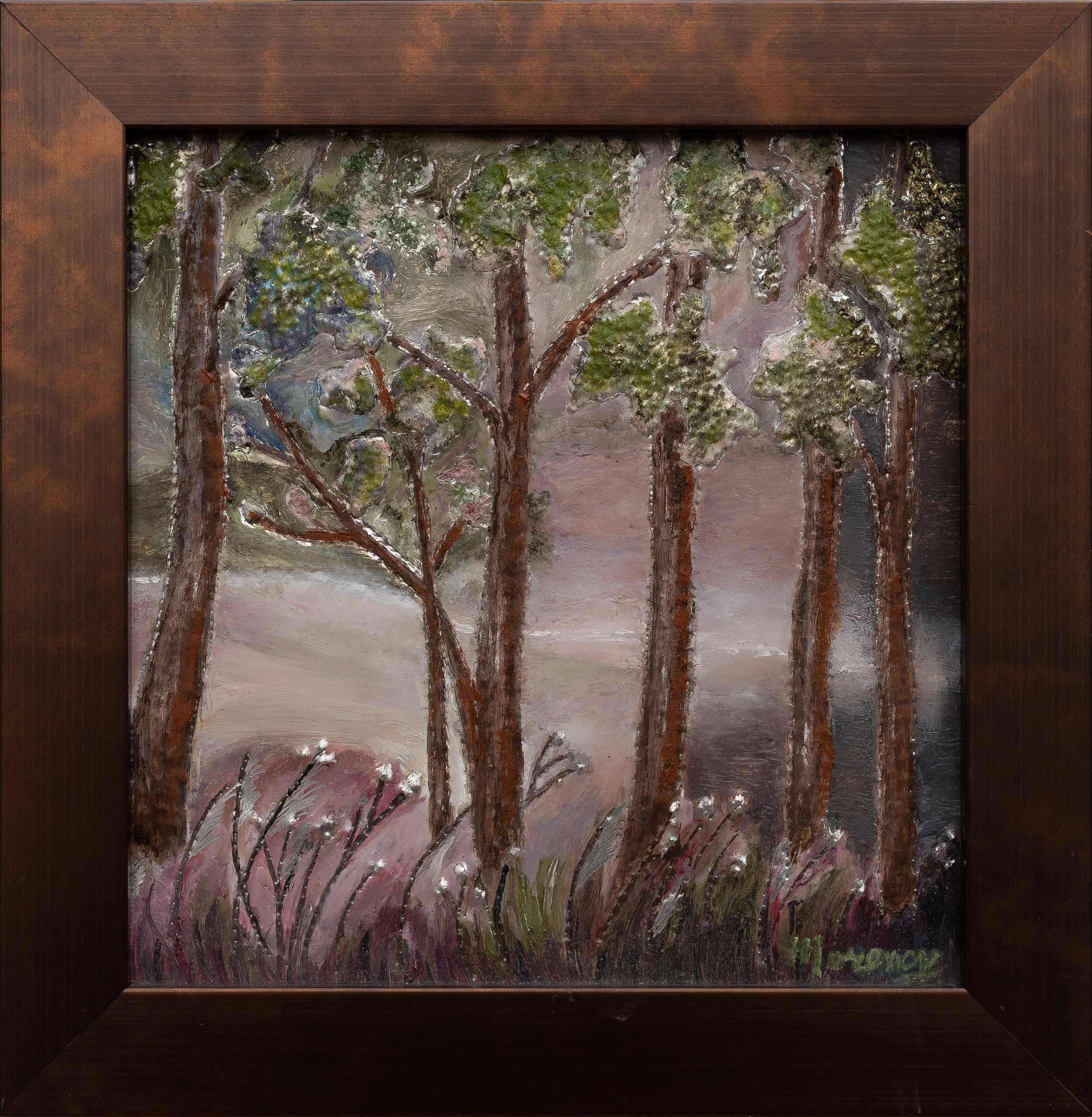 Forêt enchantée, 8"x8"