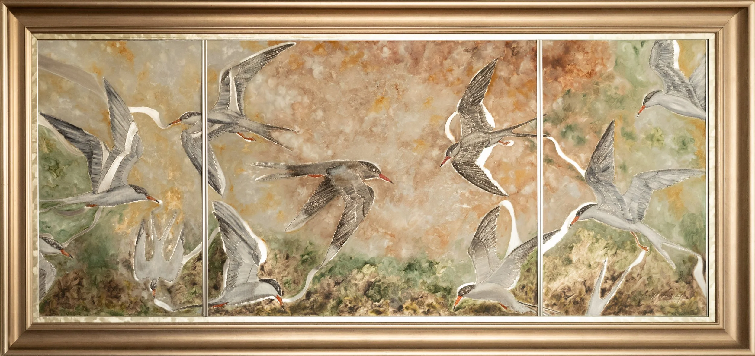 Jeu de sternes, 30"x72.5"