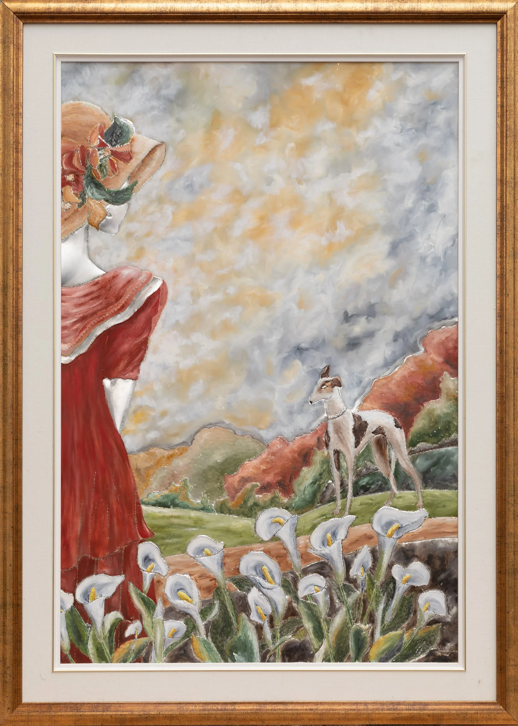 Promenade au parc, 42"x36"