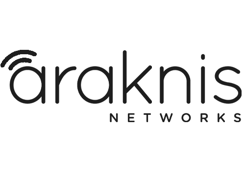 Araknis Networks black and white logo on a white background.