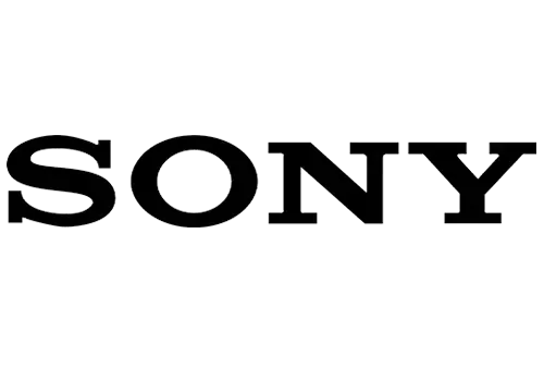 Sony logo in black text.
