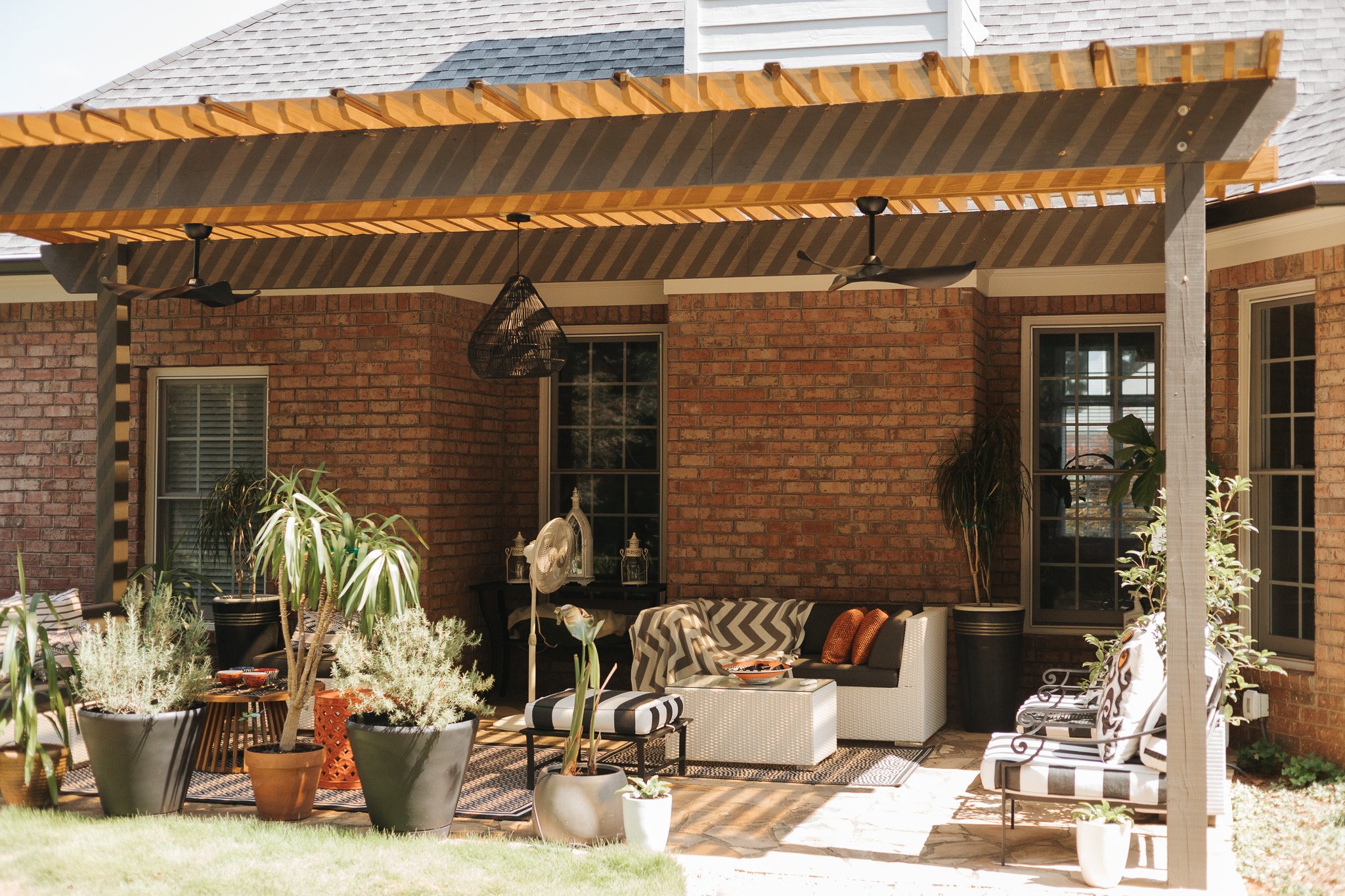 Back porch addition to home near marietta 