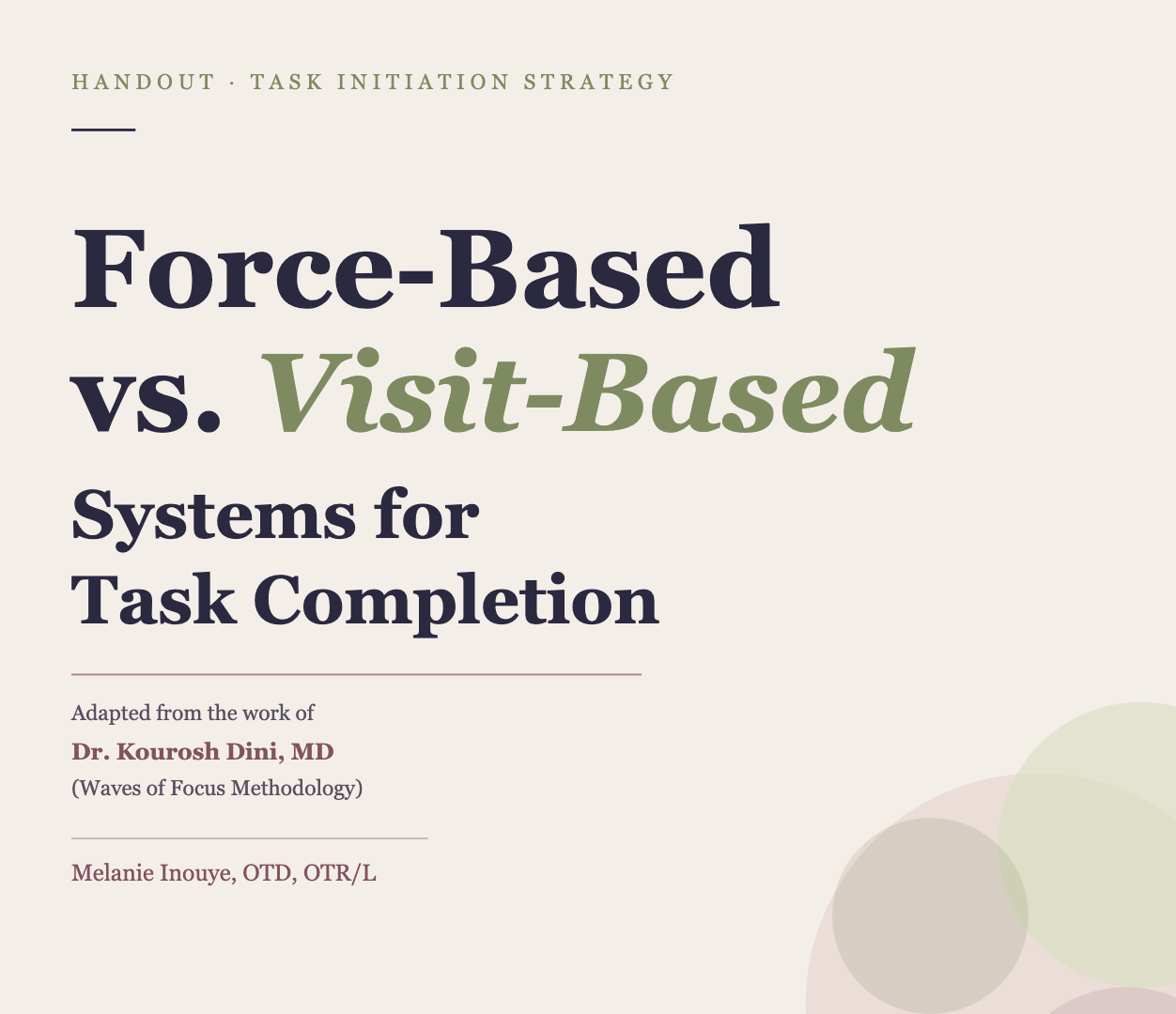 ADHD Autism Task Initiation Strategy