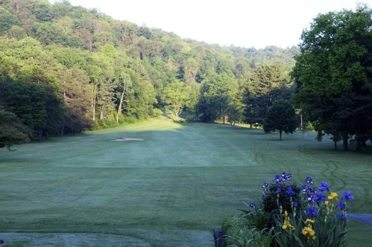 #1: A deceptively long uphill par 4 with a difficult green. Original Donald Ross Hole