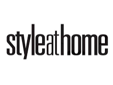 Logo of Style at Home with black text on a white background.