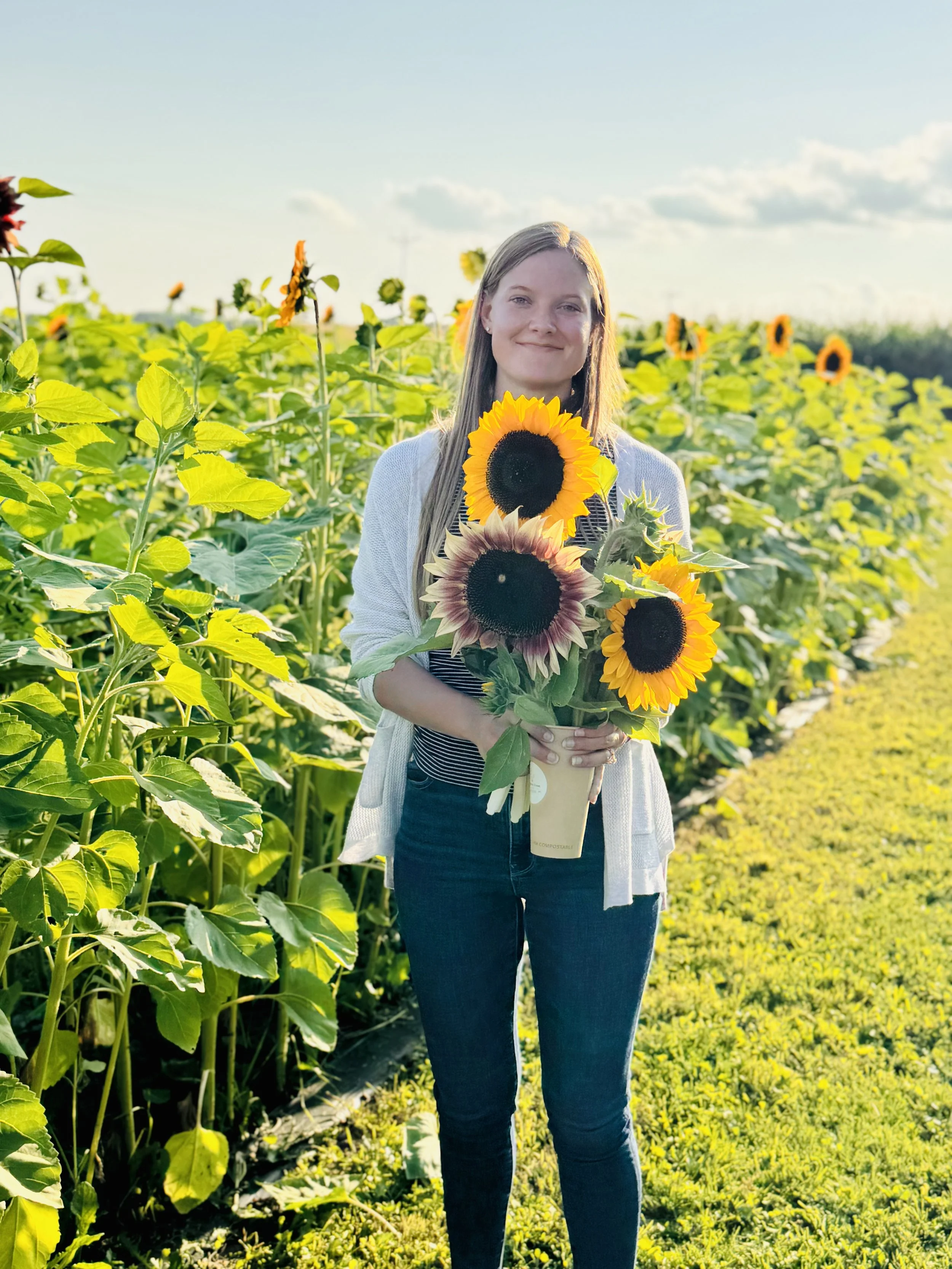 Sunflower bouquet from Northern Frost Farm