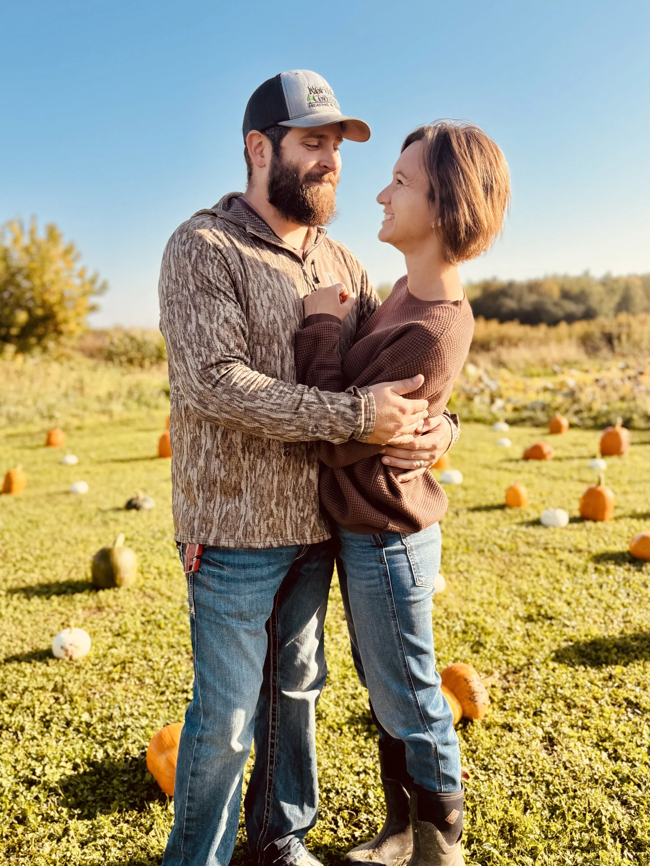 Couple photography at Northern Frost Farm