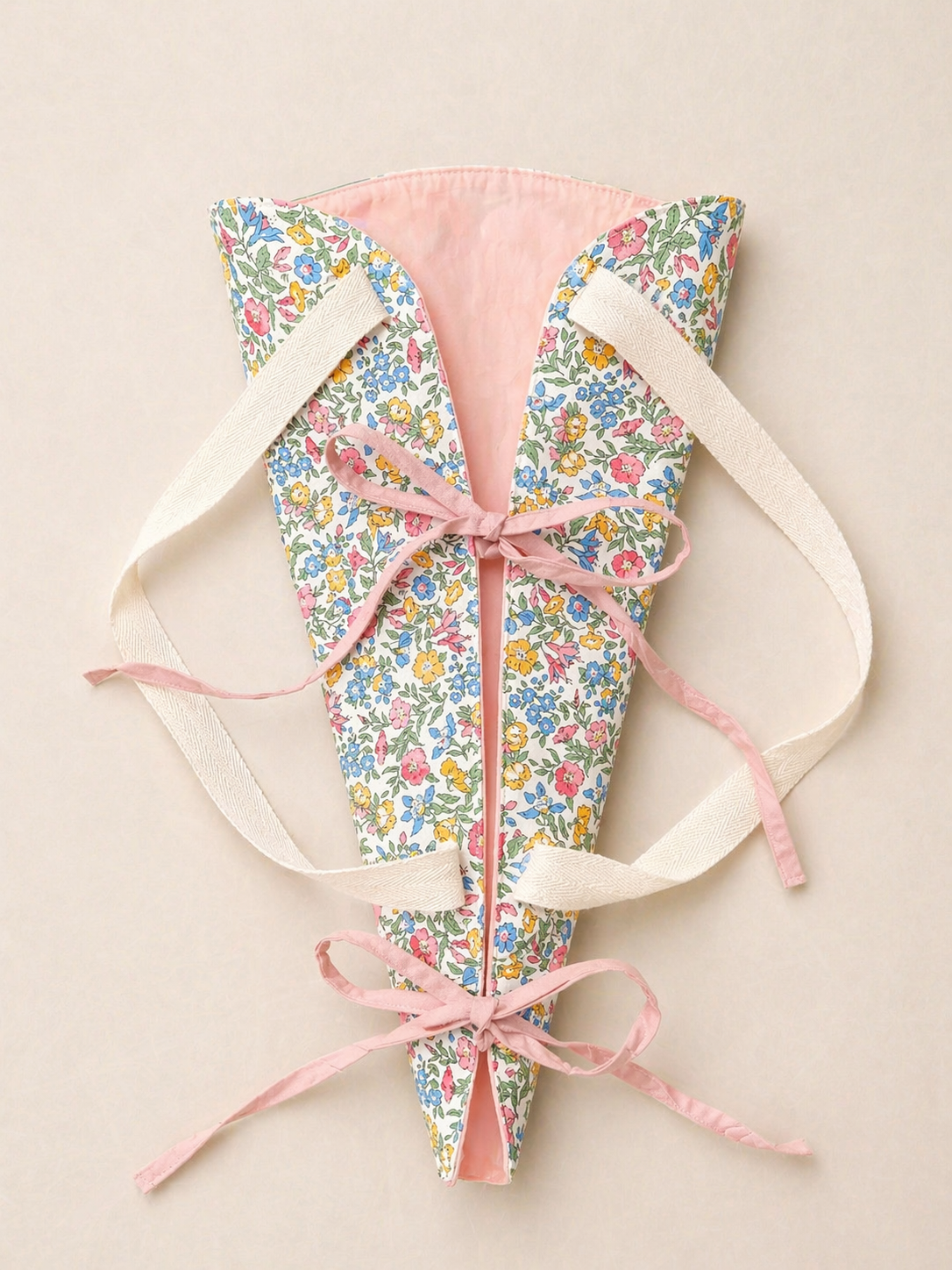 “MAX” Liberty Floral + Pink Flower Tote