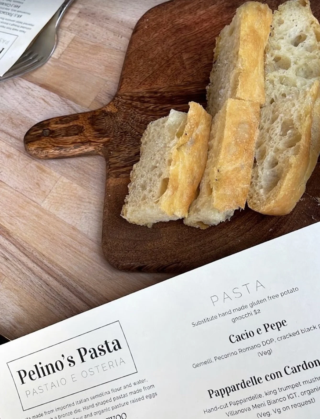 A local favorite just a short walk from Peer! @pelinospasta 🍝