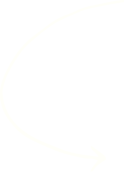 A white curved arrow on a black background
