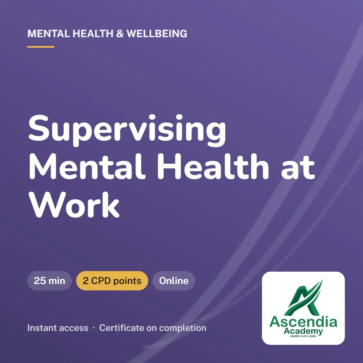 Supervising Mental Health at Work