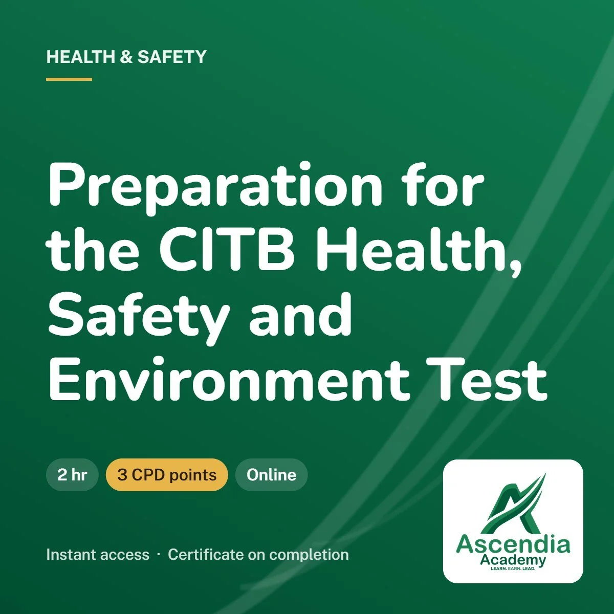 Preparation for the CITB Health, Safety and Environment Test