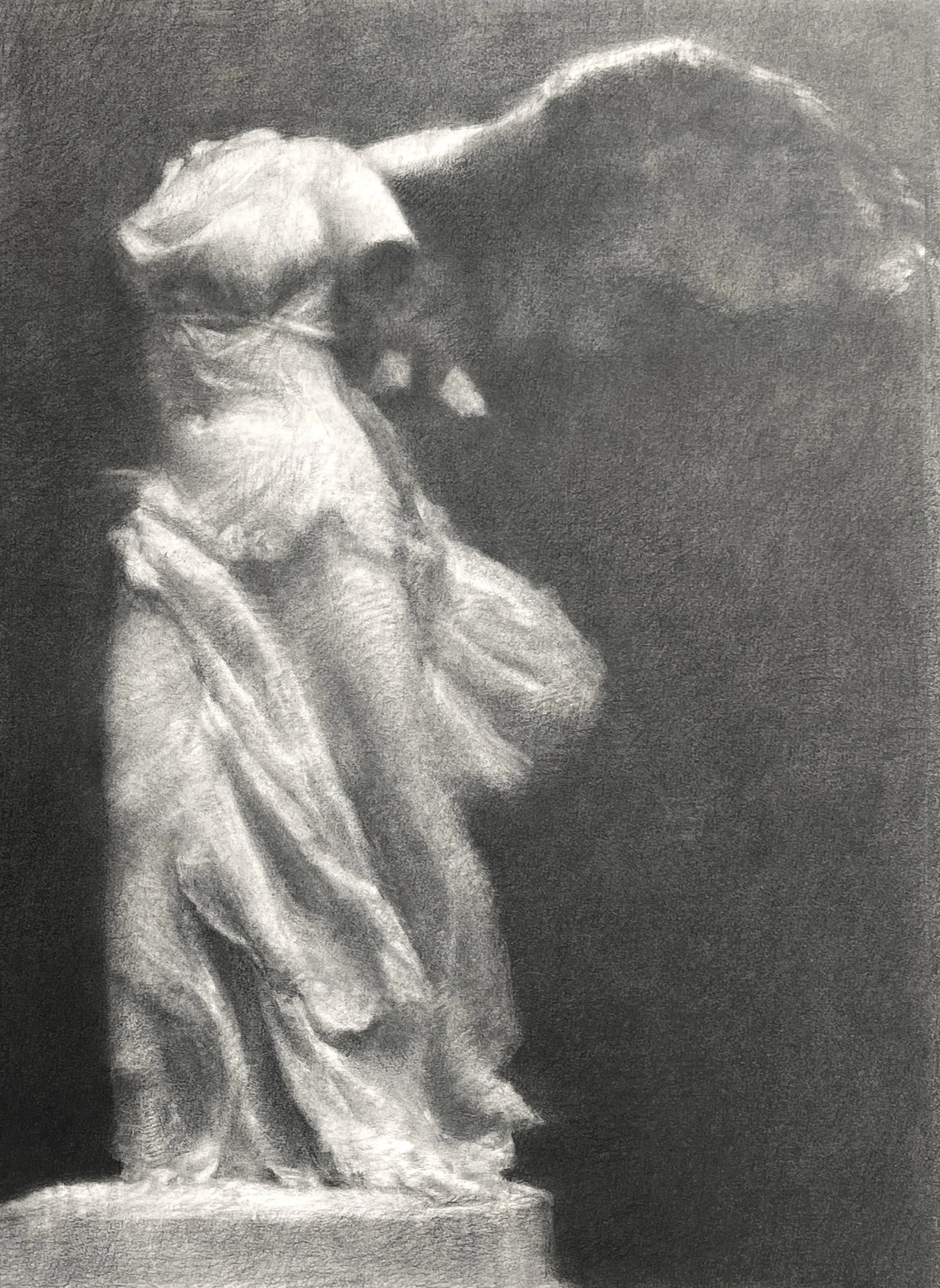 Winged Victory - 18x24" Pencil