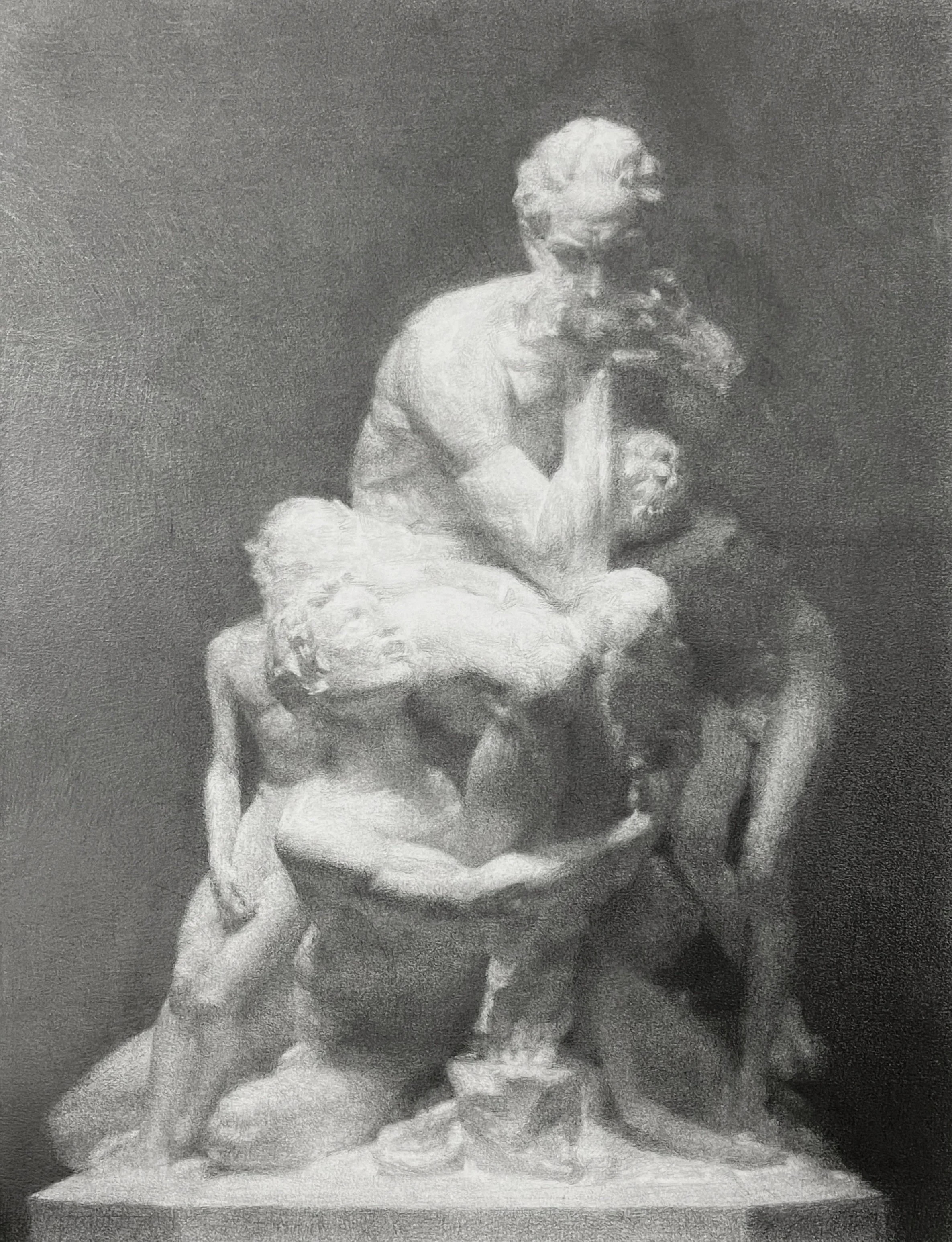 Ugolino and His Sons - 18x24" Pencil