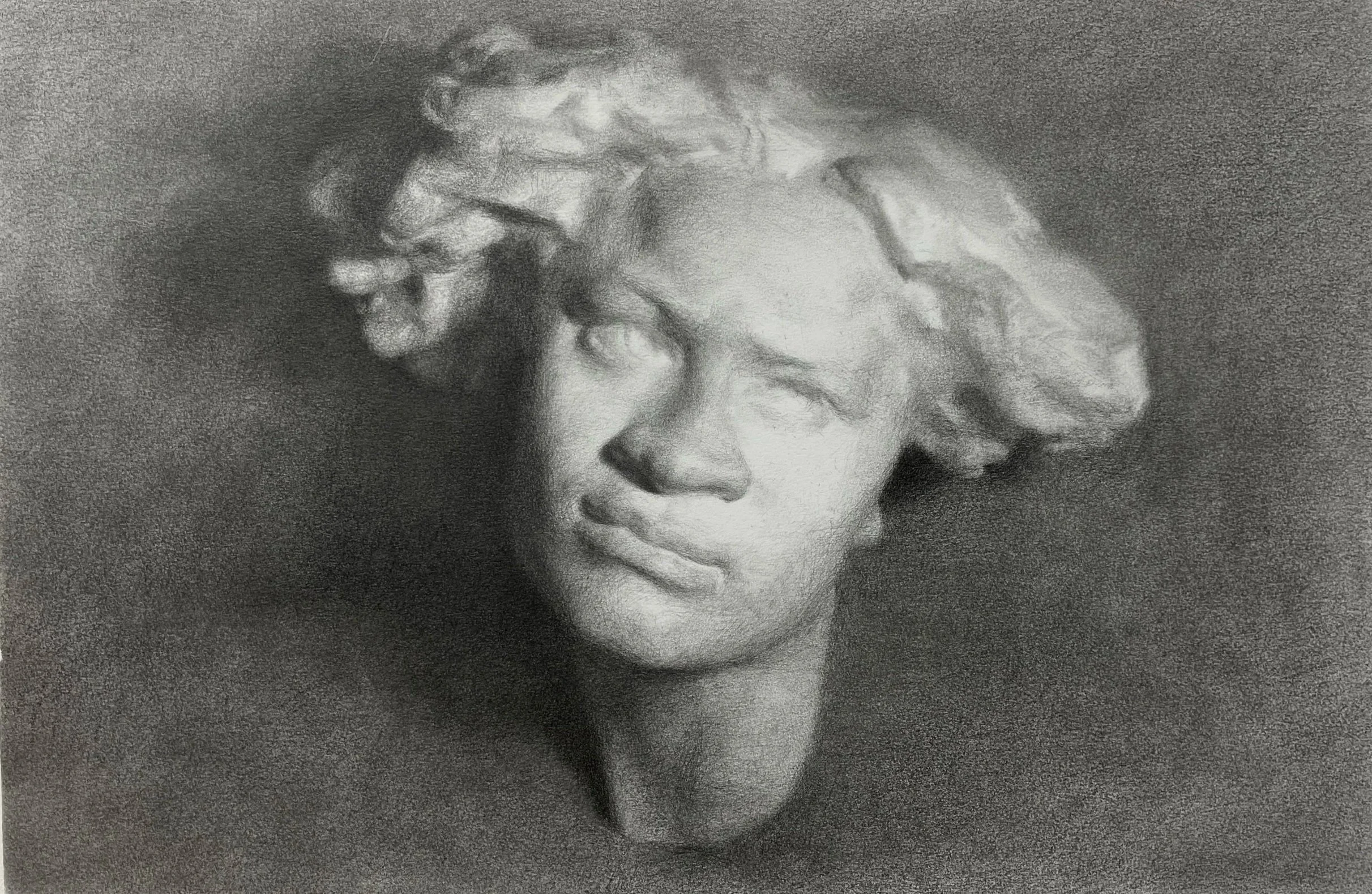 Female statue - 16x20" Pencil