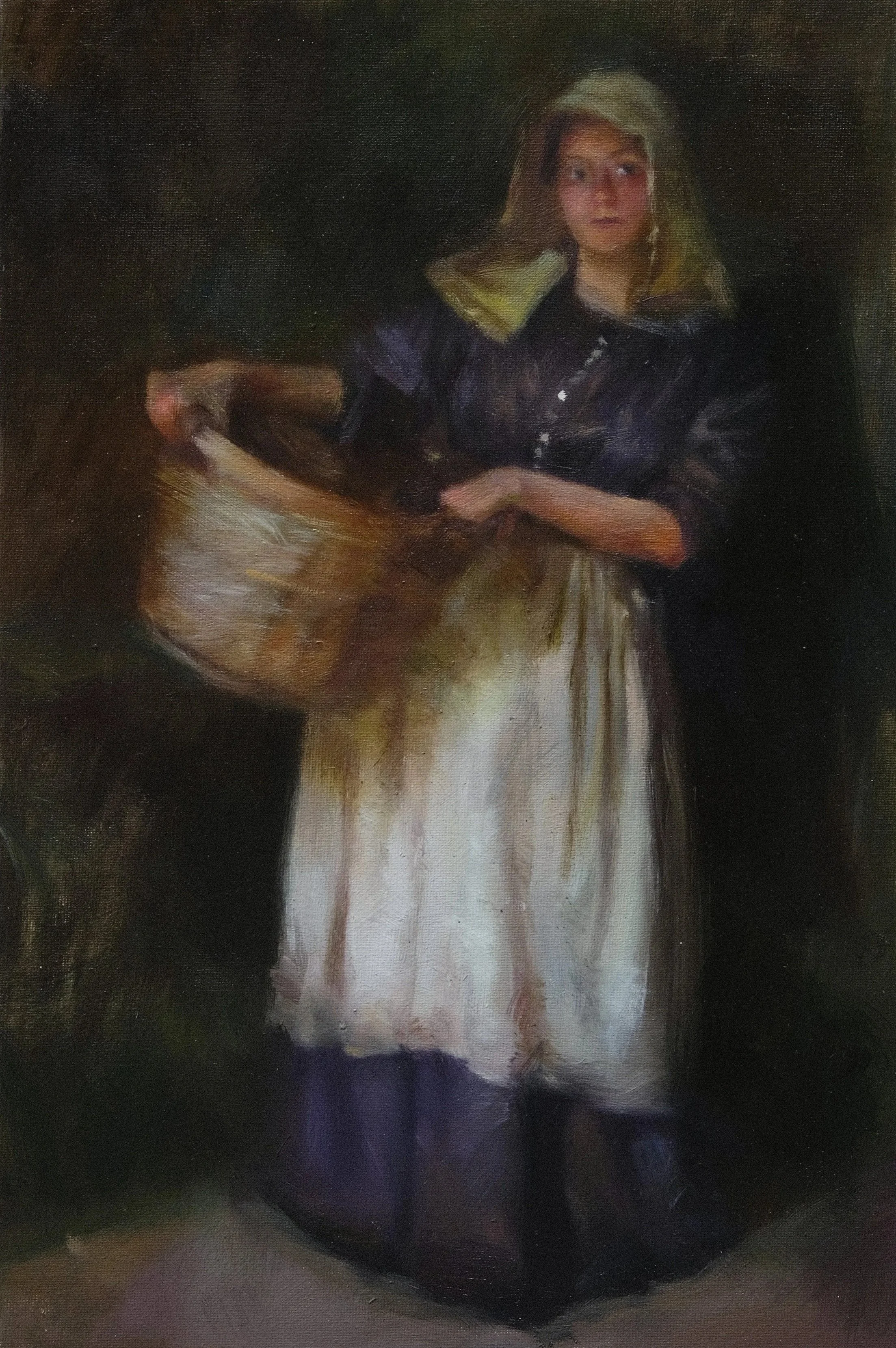 After Work - 9x12" Oil