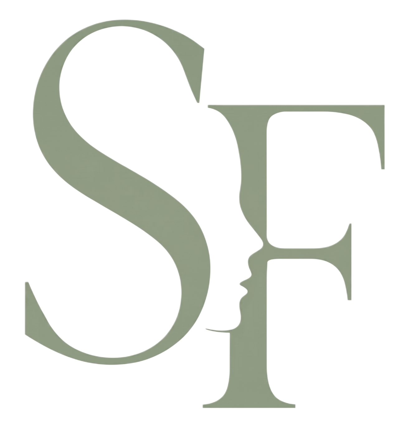 SF Speech and Function myofunctional therapy logo featuring a side profile of a face.