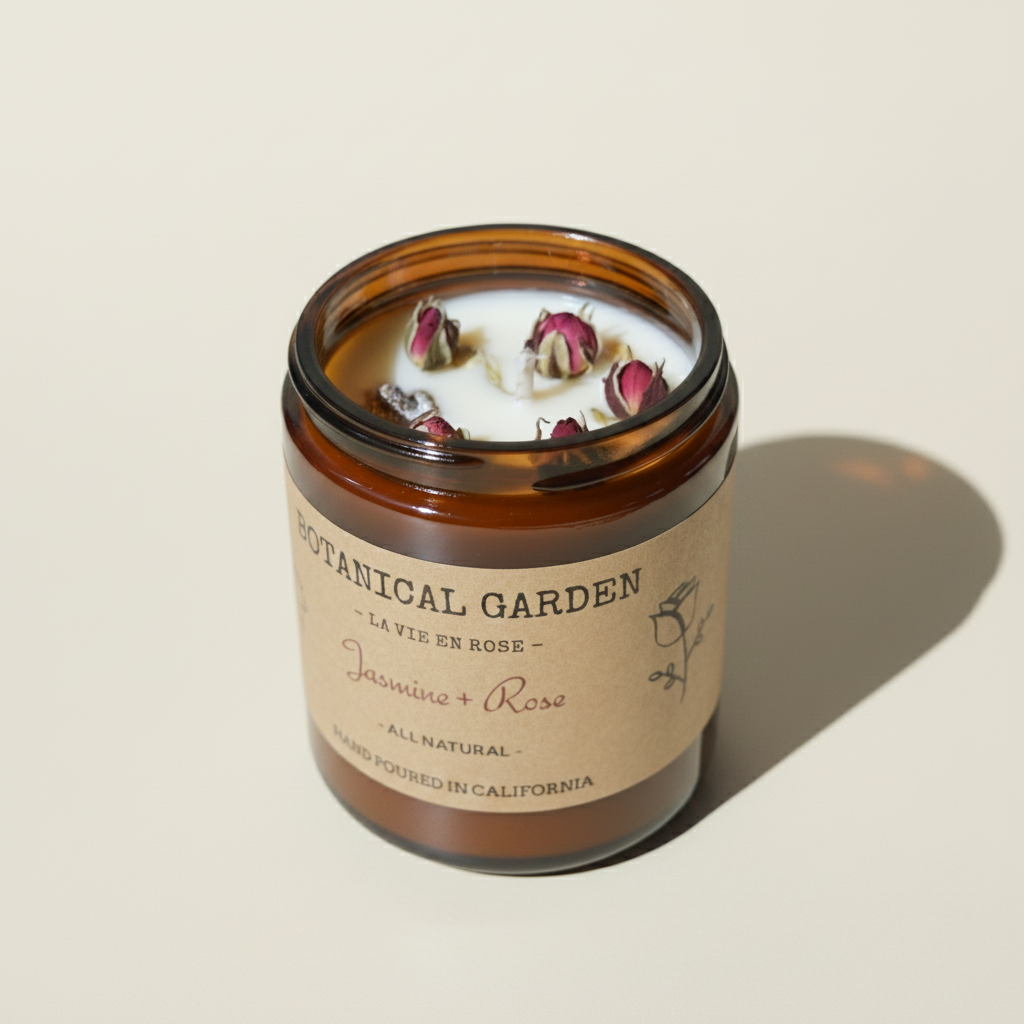 Pure Essential Oil Candle - La vie en rose