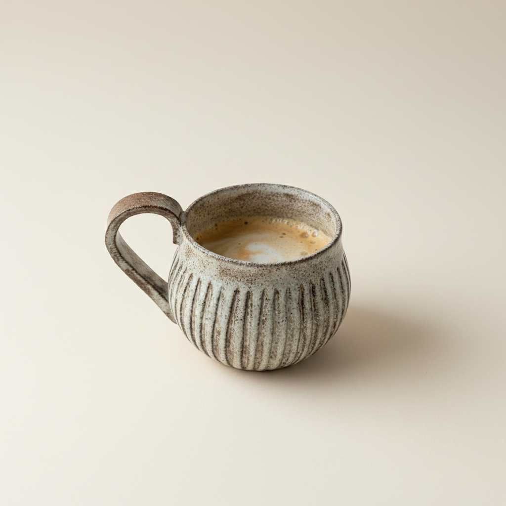 Creamy Rustic Ceramic Mug - 14oz