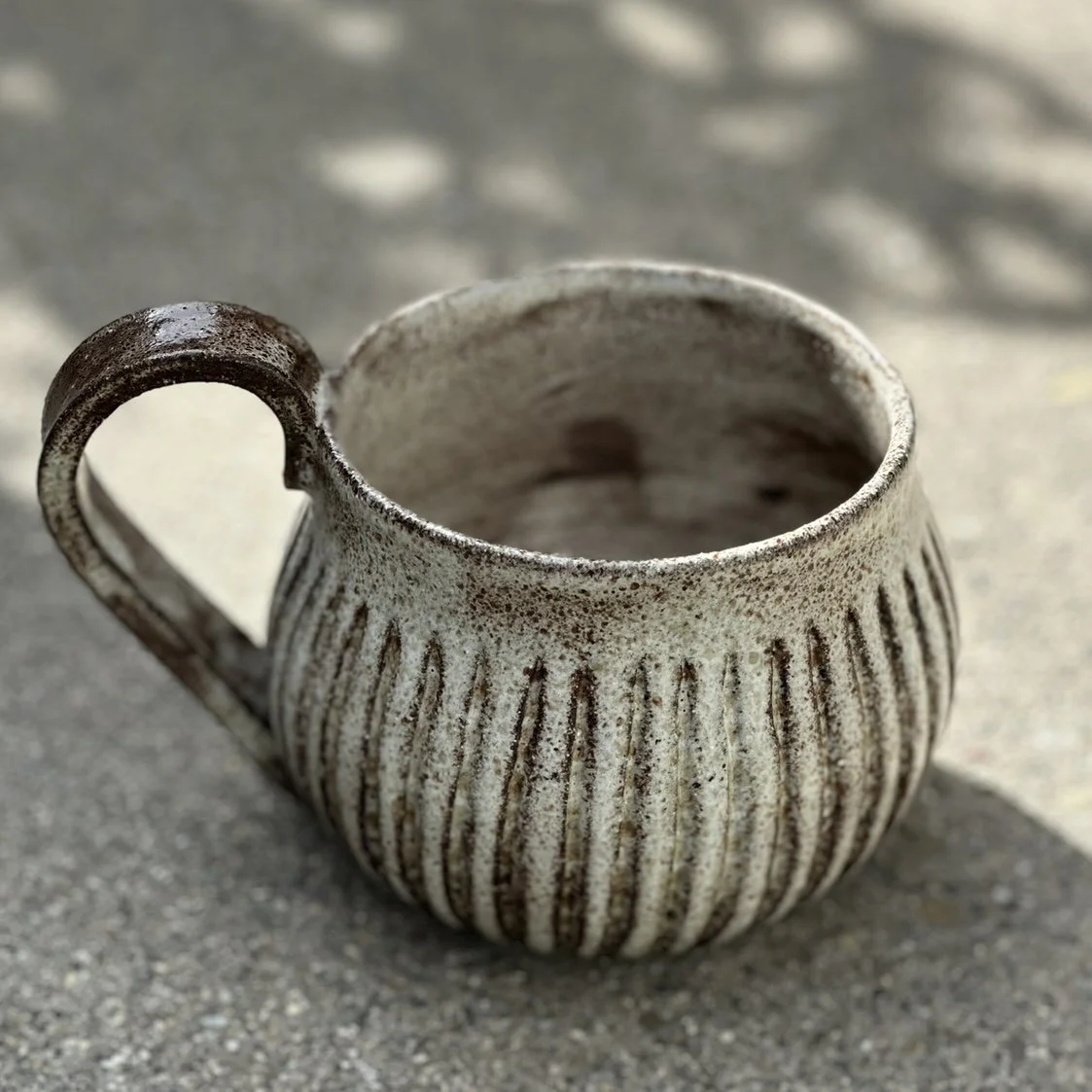 Creamy Rustic Ceramic Mug - 14oz