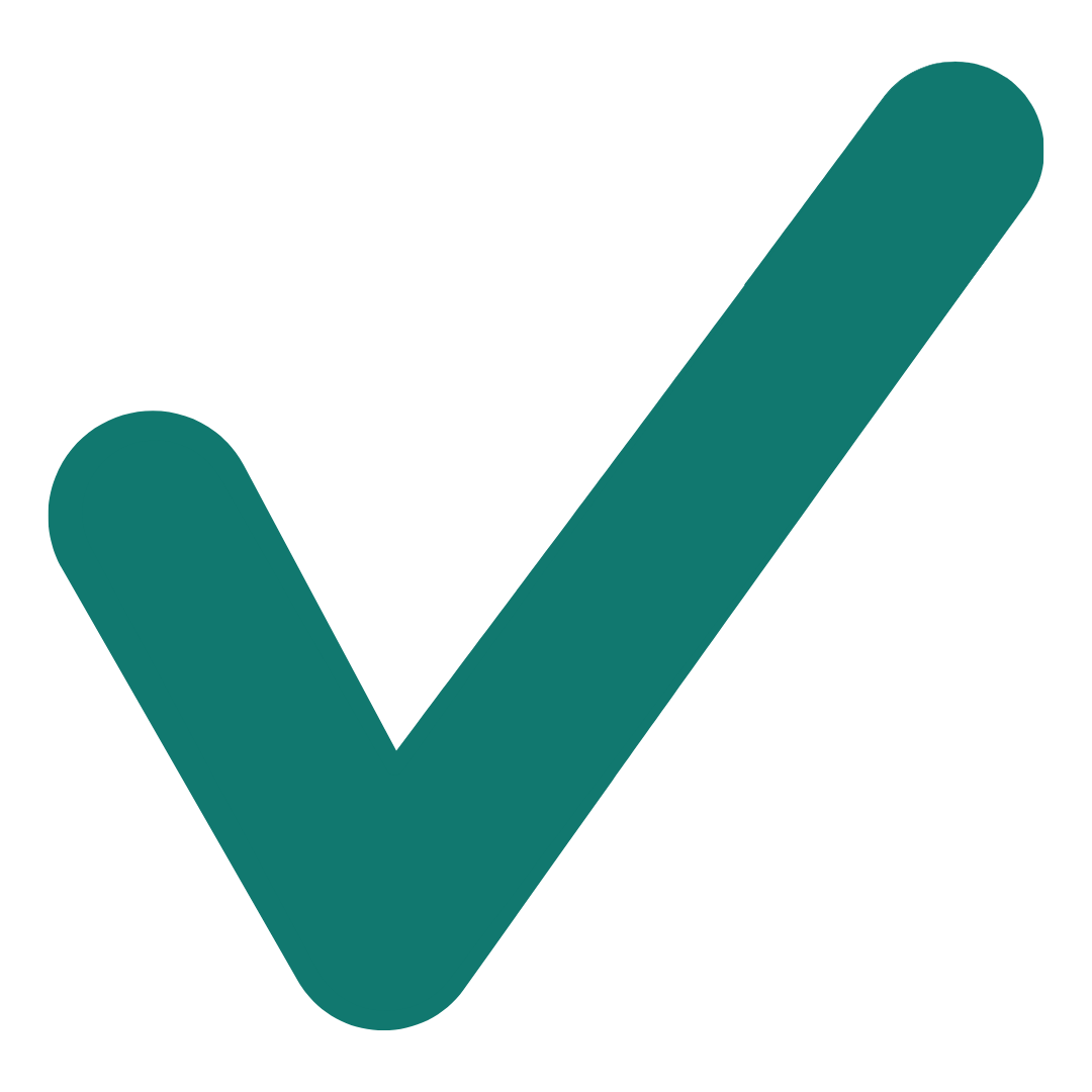 Green check mark symbol
