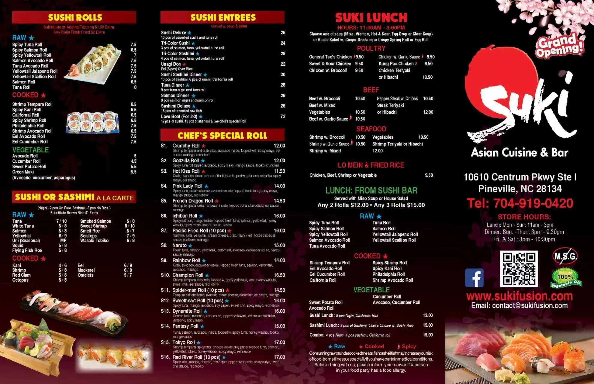 Full Menu — Suki Fusion