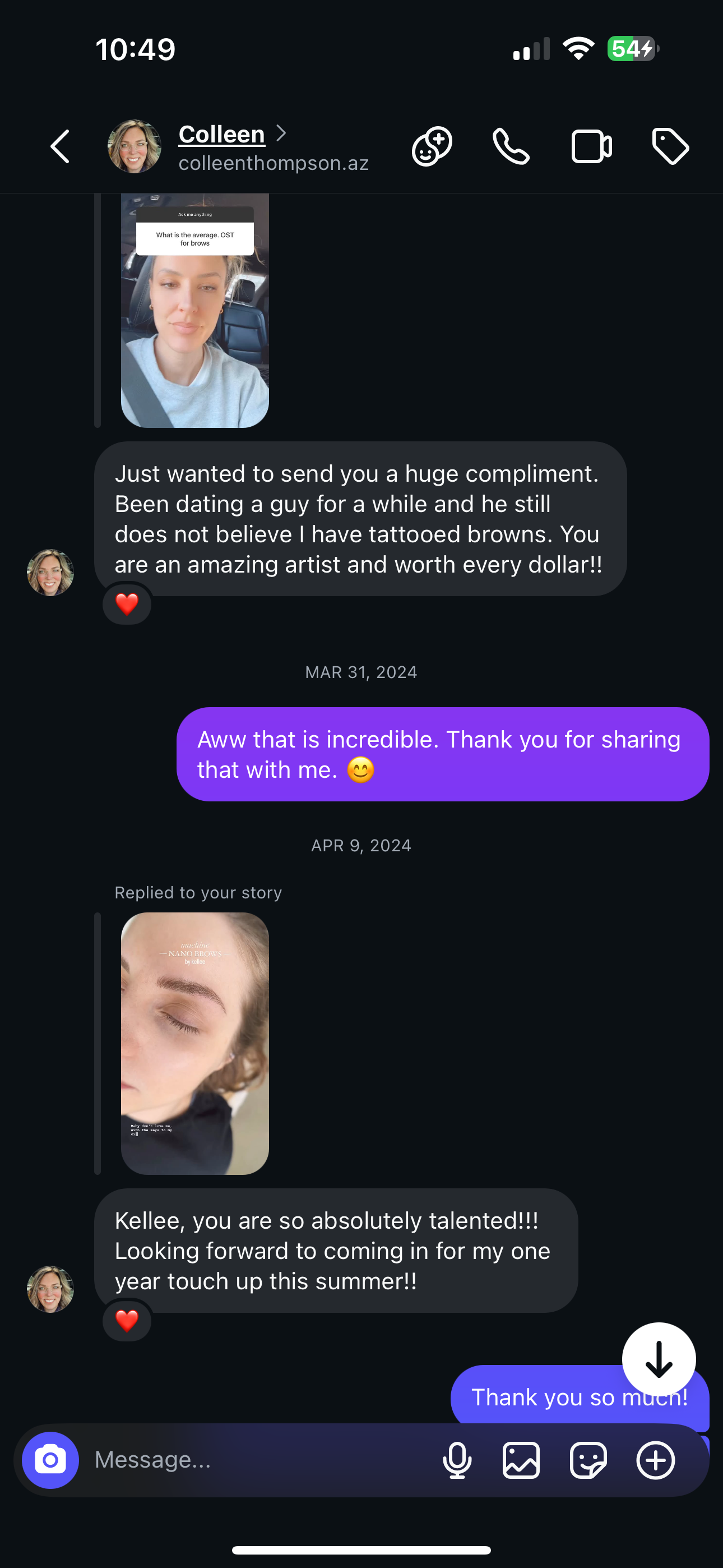 Client praise