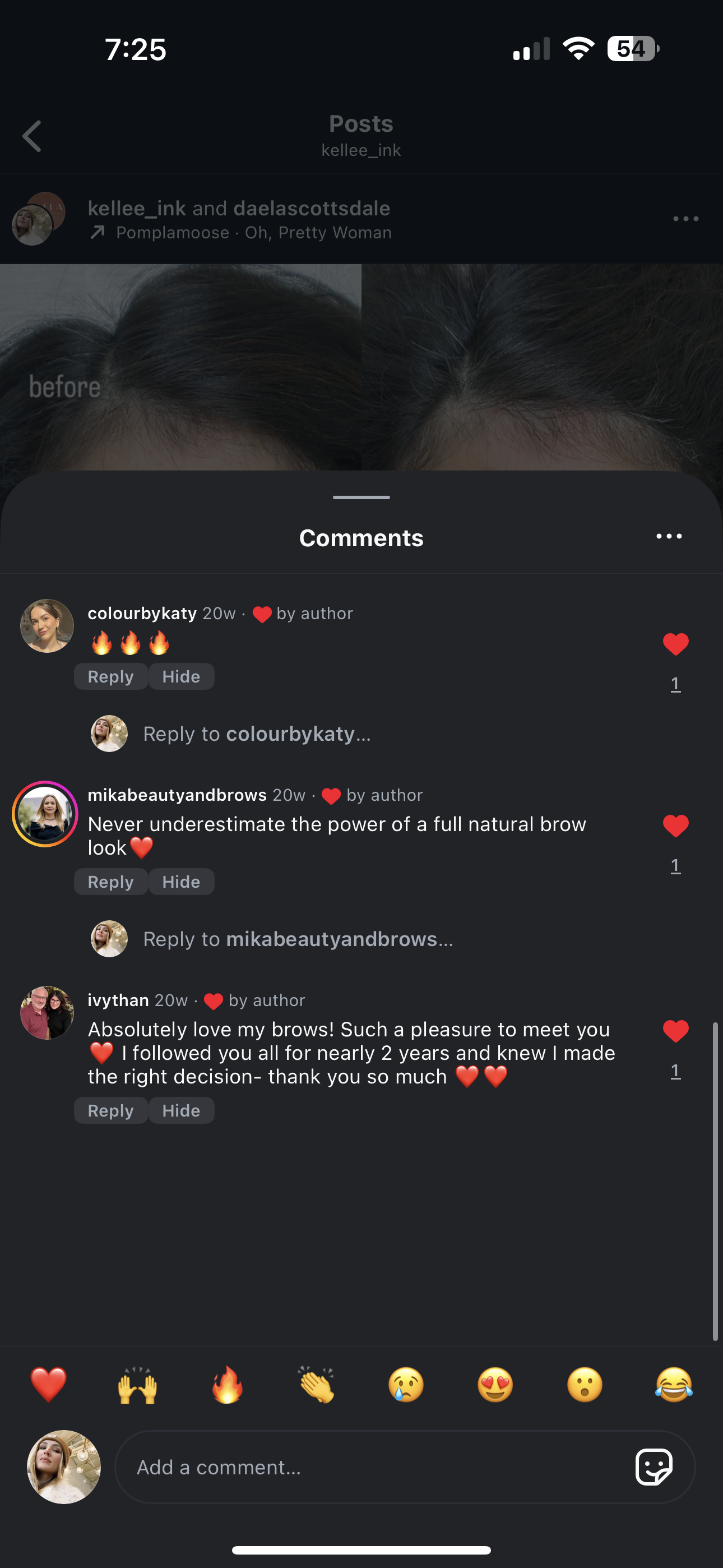 Client comments