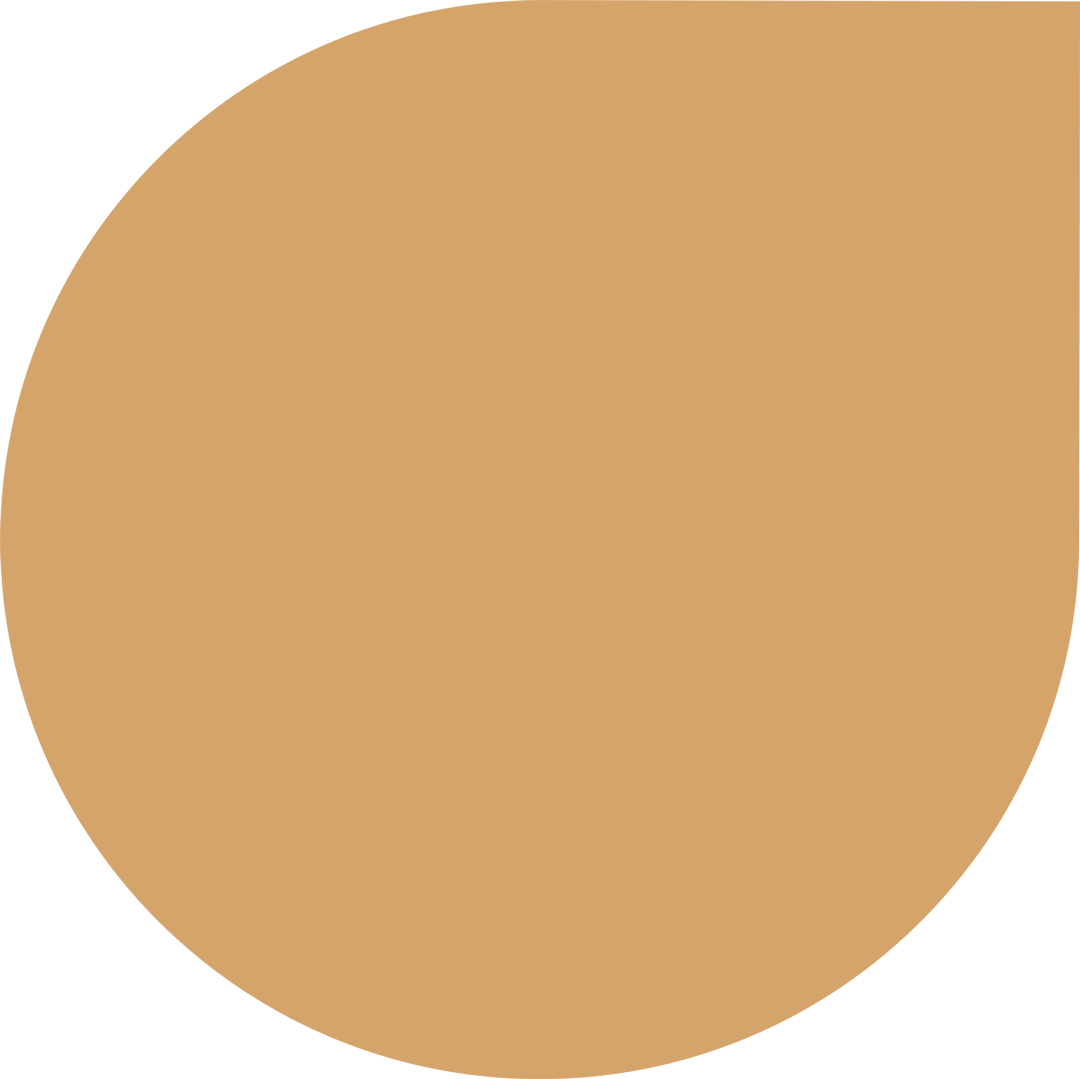 A large, solid beige circle on a white background.