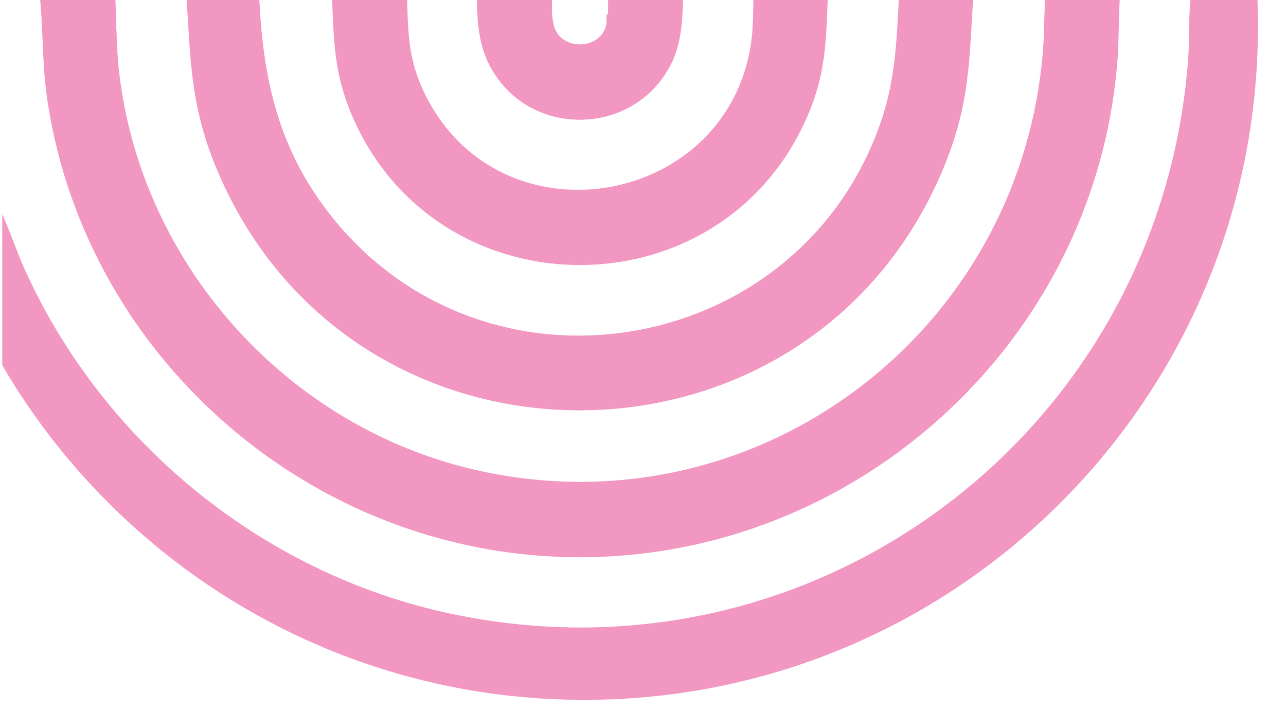 Alternating pink and black concentric circles creating a ripple effect.