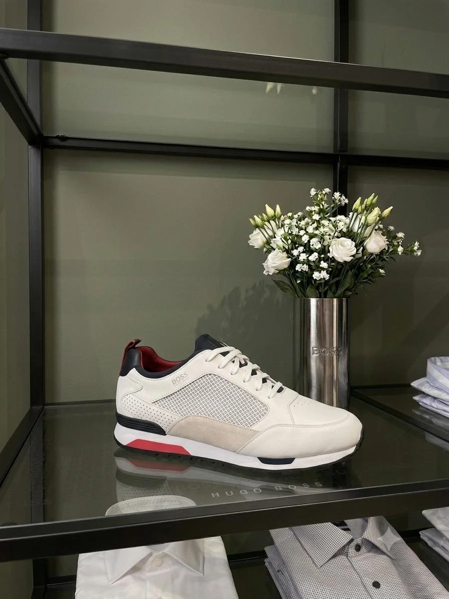 Boss white shoes