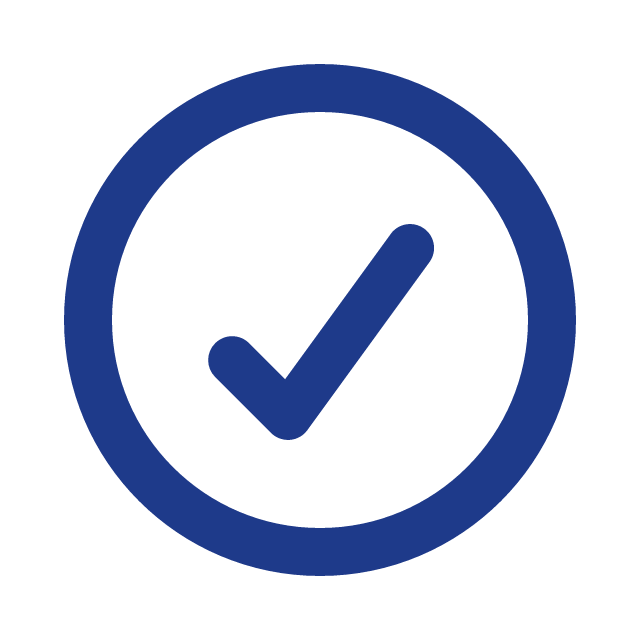 Check mark next to text Local Expertise