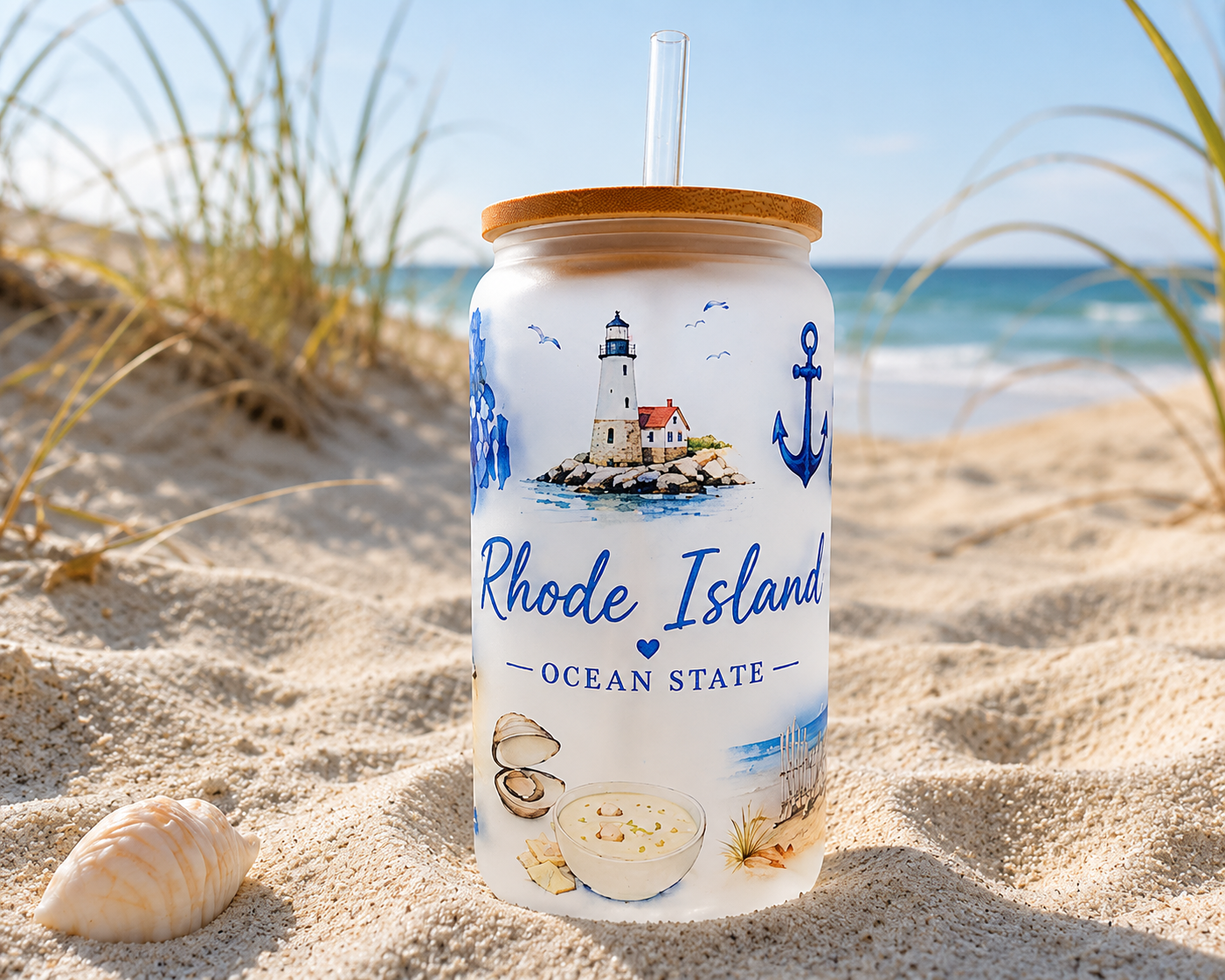 Rhode Island Glass Tumbler