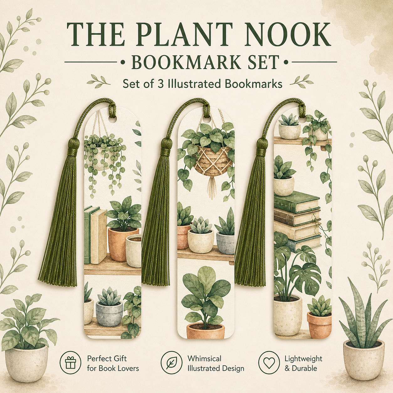 The Plant Nook Bookmark Set