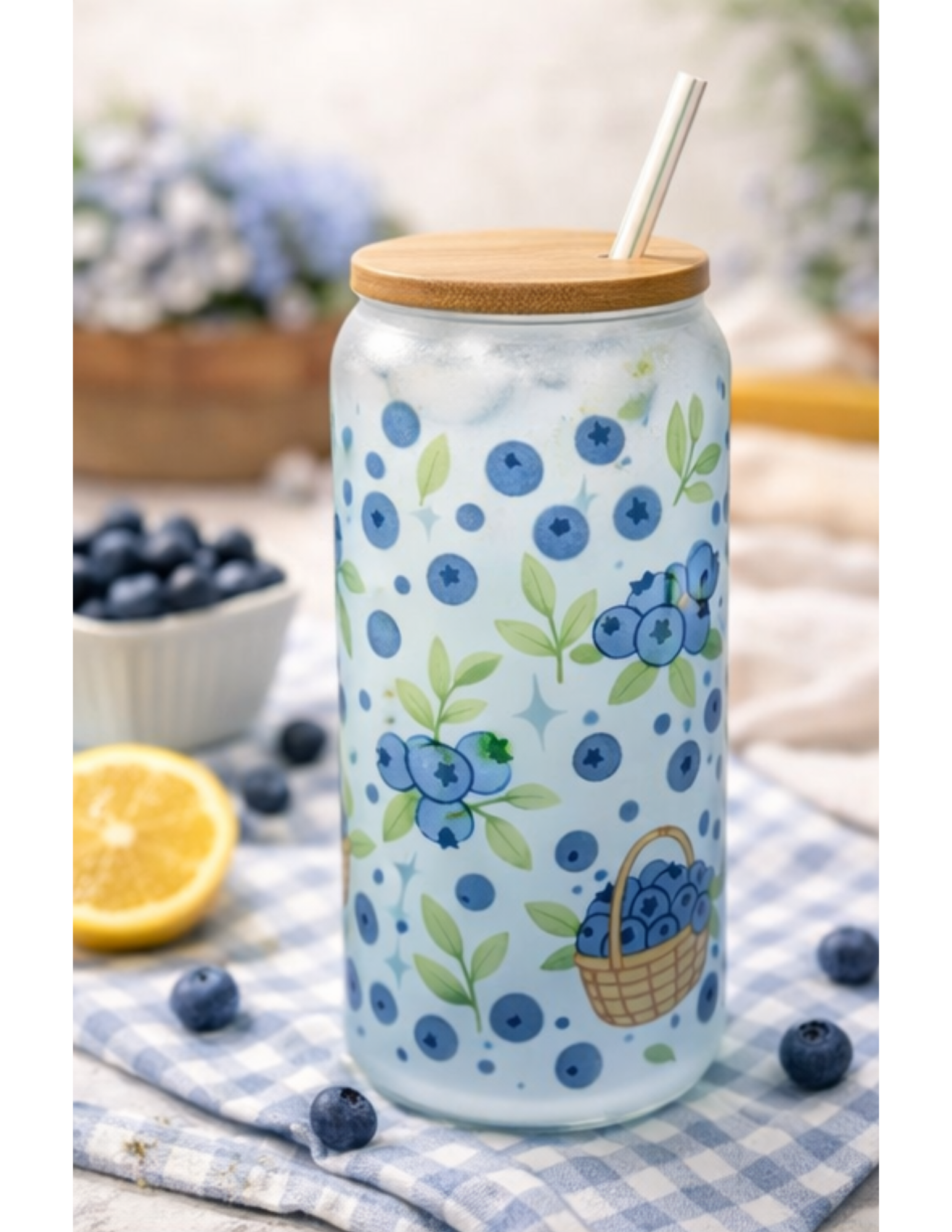 Blueberry Glass Tumbler