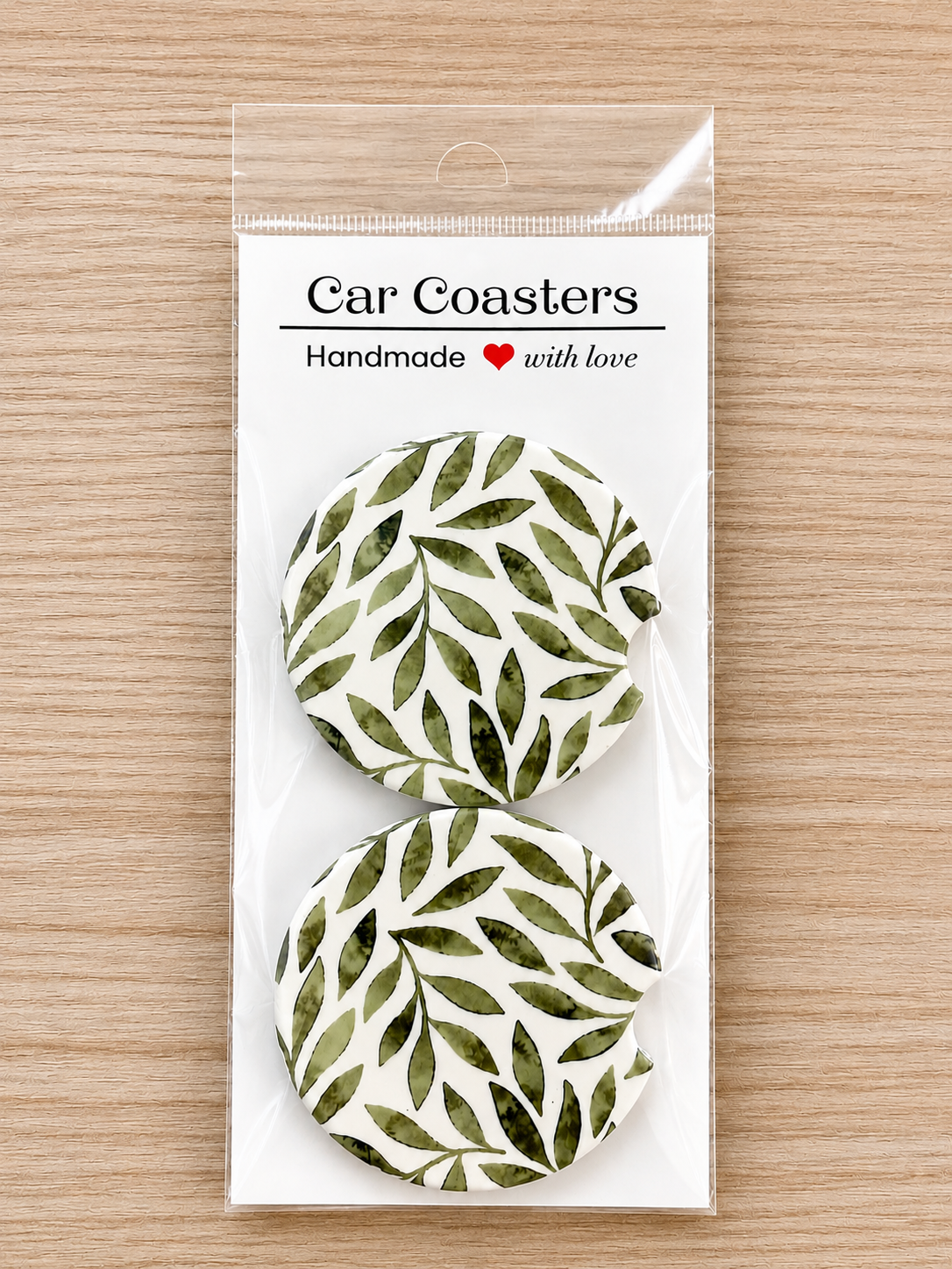 Olive Grove Car Coasters