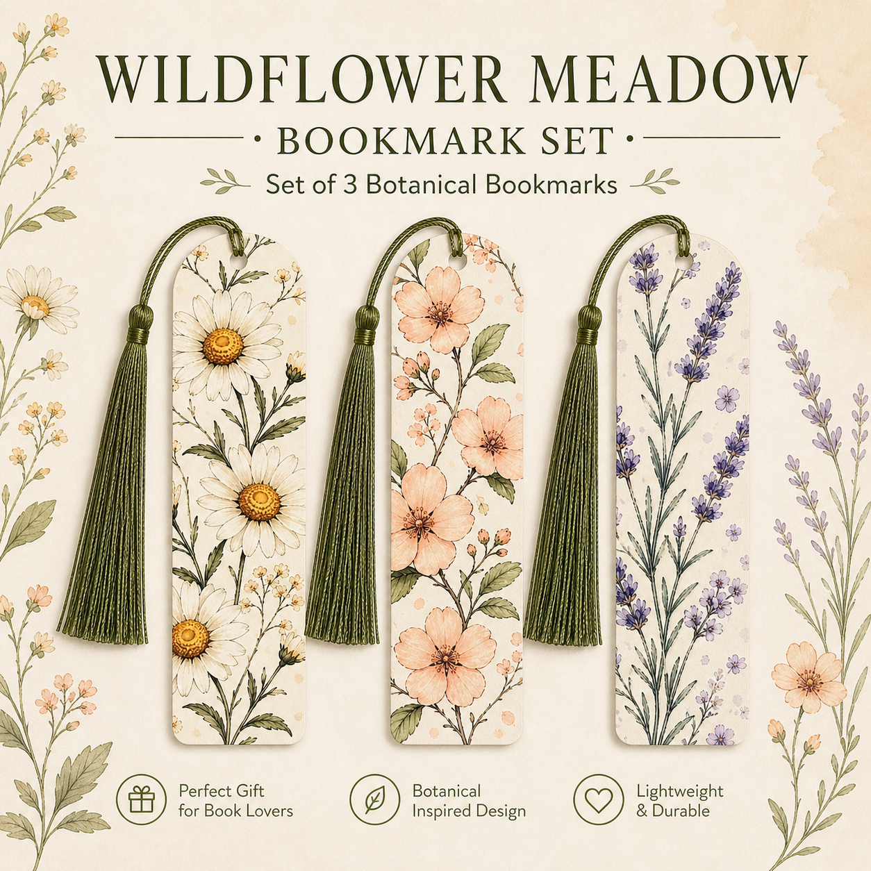 Wildflower Meadow Bookmark Set