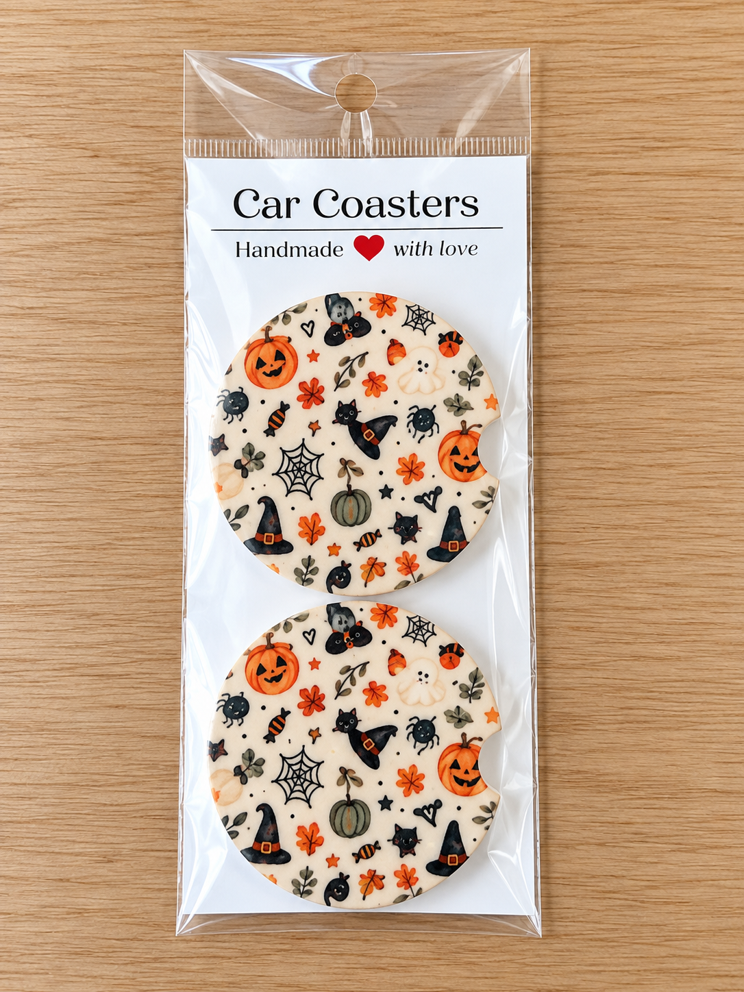 Spooky Season Car Coasters