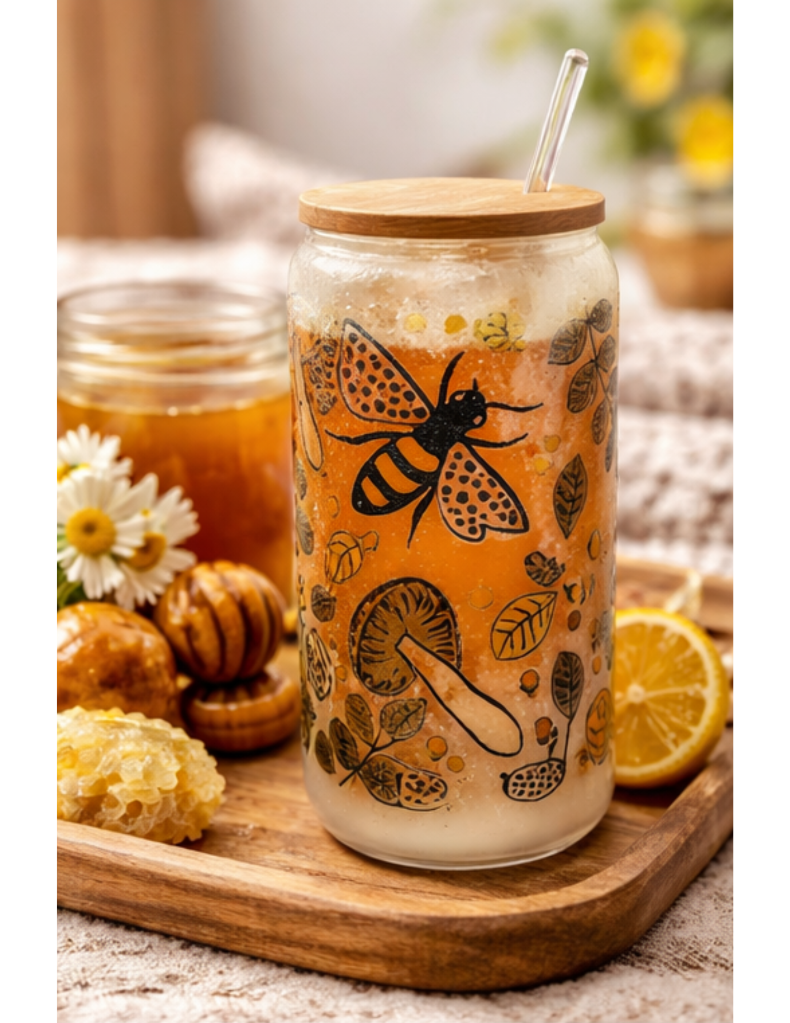 Bee Glass Tumbler