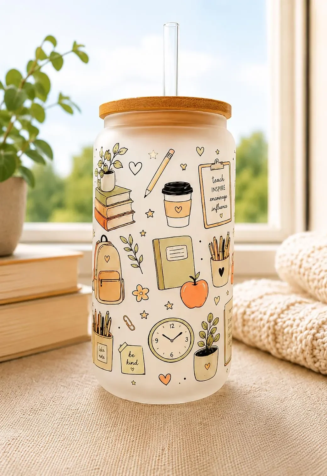 Teach & Inspire Glass Tumbler